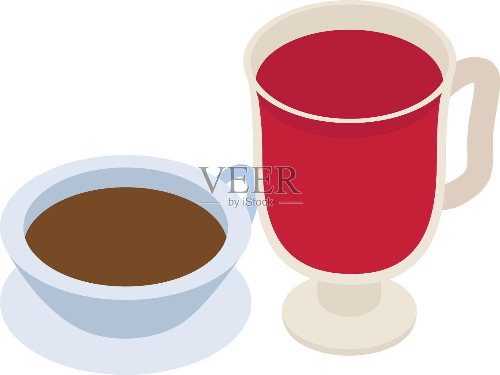 瑞典饮料图标等距风格插画图片素材