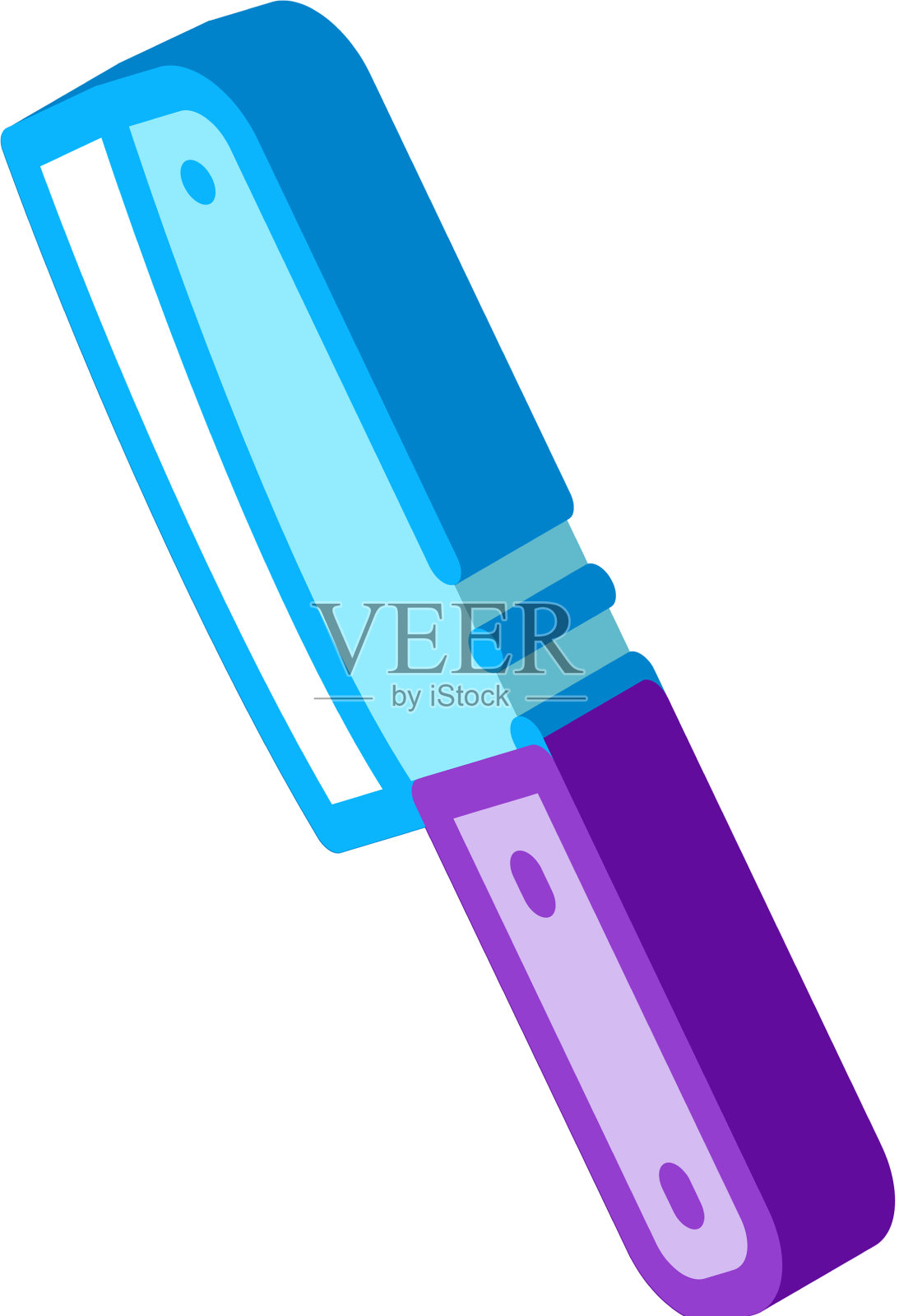 斧刀等距图标设计元素图片