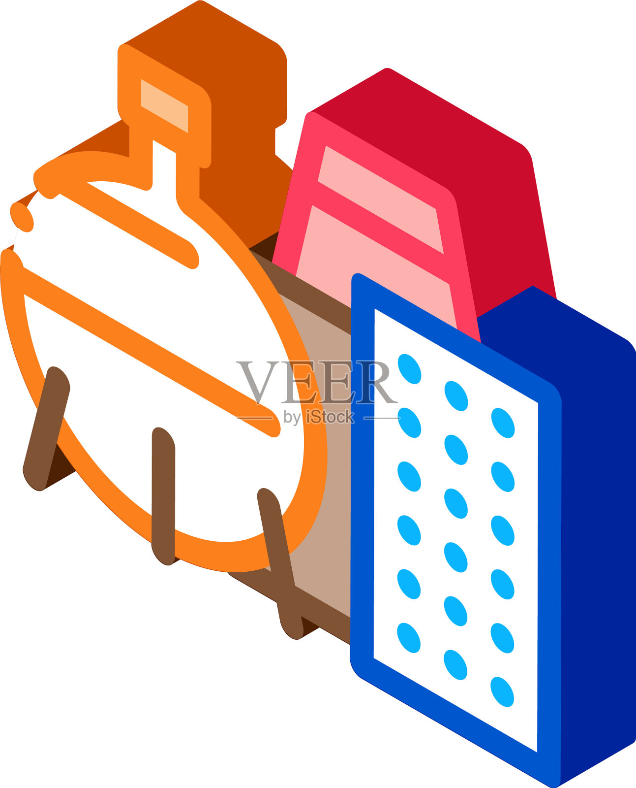 化工厂等距图标图标素材