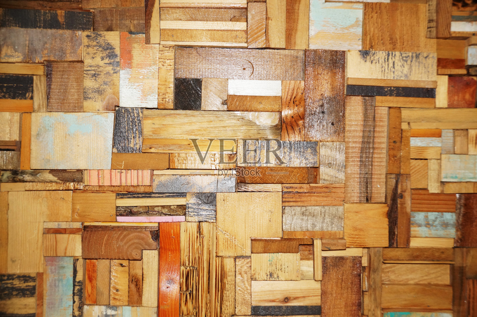 杂色的木材纹理背景近景照片摄影图片