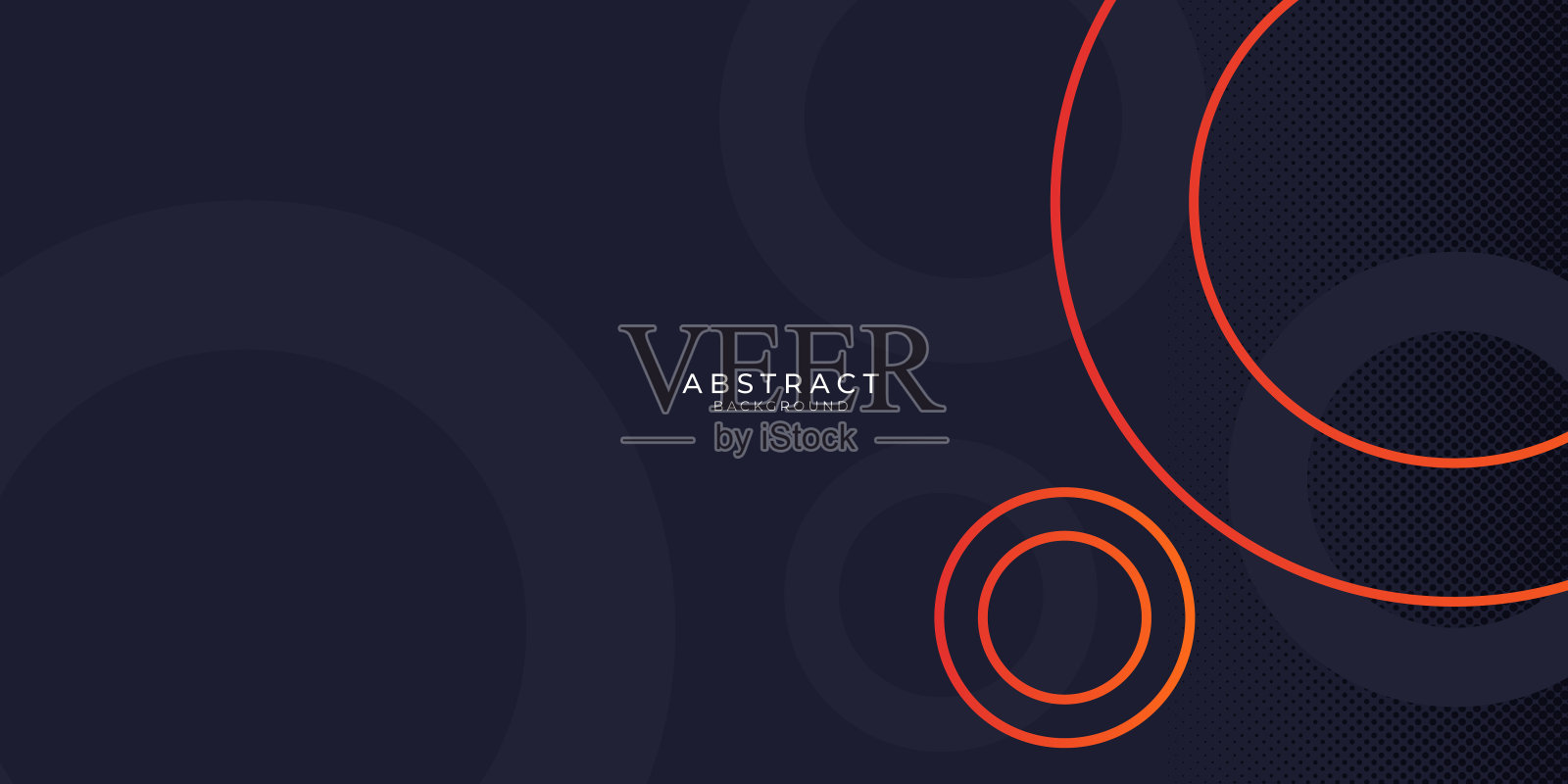 摘要介绍背景。动态的深蓝色和橙色的圆圈组成。矢量抽象背景纹理设计,明亮的海报,横幅。未来科技圈背景插画图片素材