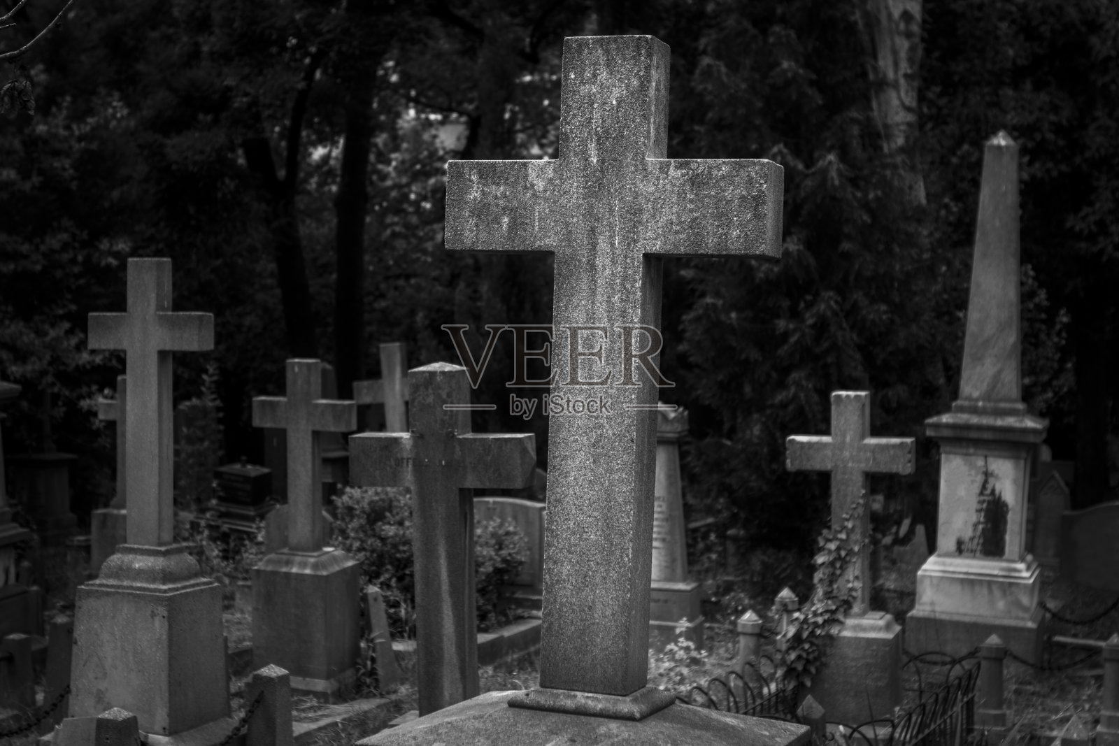 伊斯坦布尔亚美尼亚希腊人公墓照片摄影图片