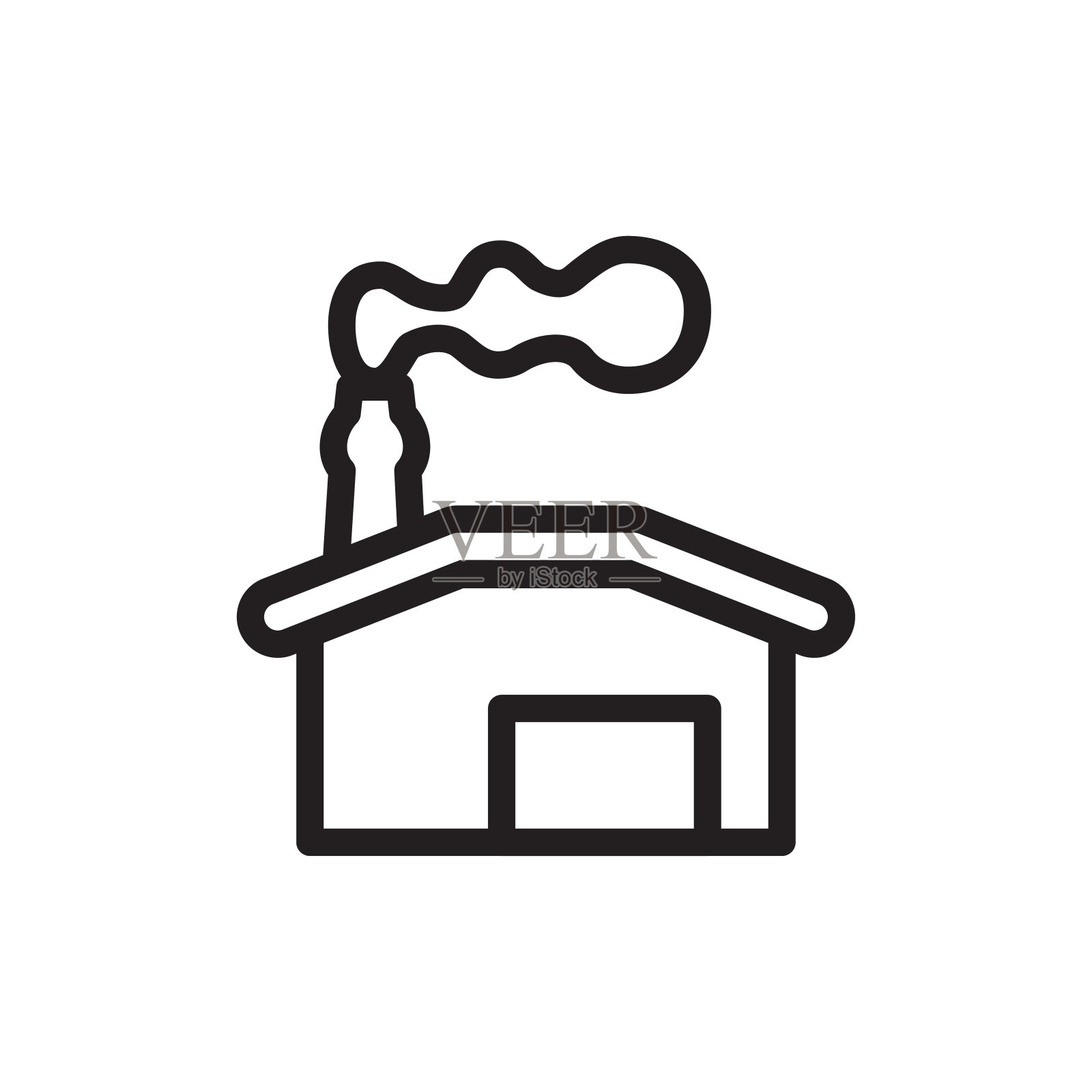 工厂图标logo插图设计图标素材