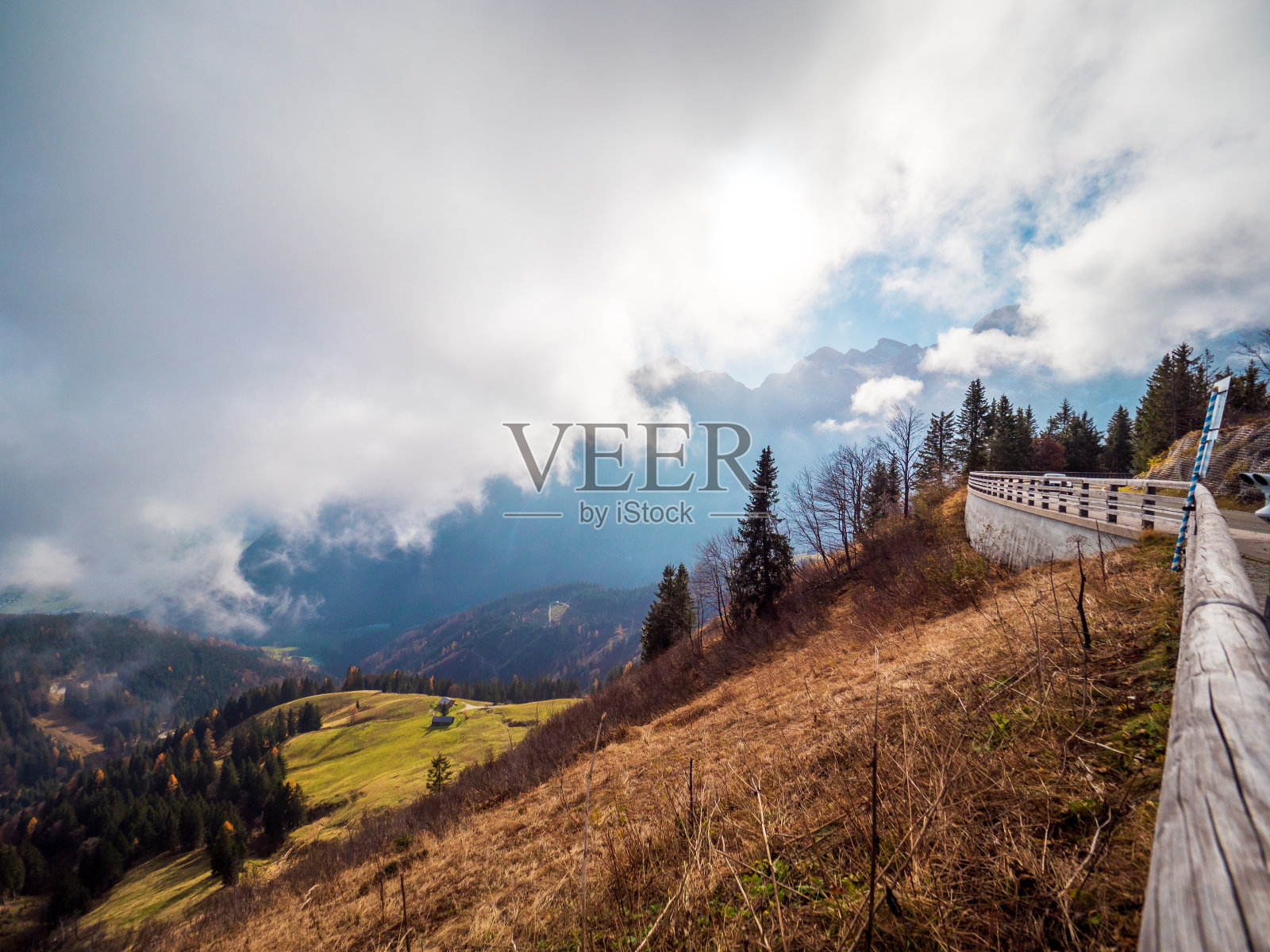 罗斯菲尔德全景路,贝希特斯加登,德国,秋天照片摄影图片