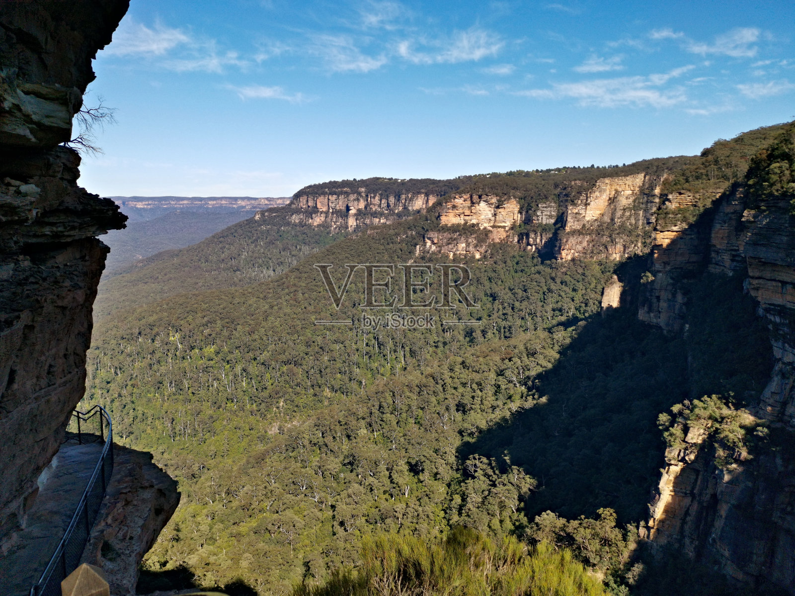 深谷高山,蓝山国家公园照片摄影图片