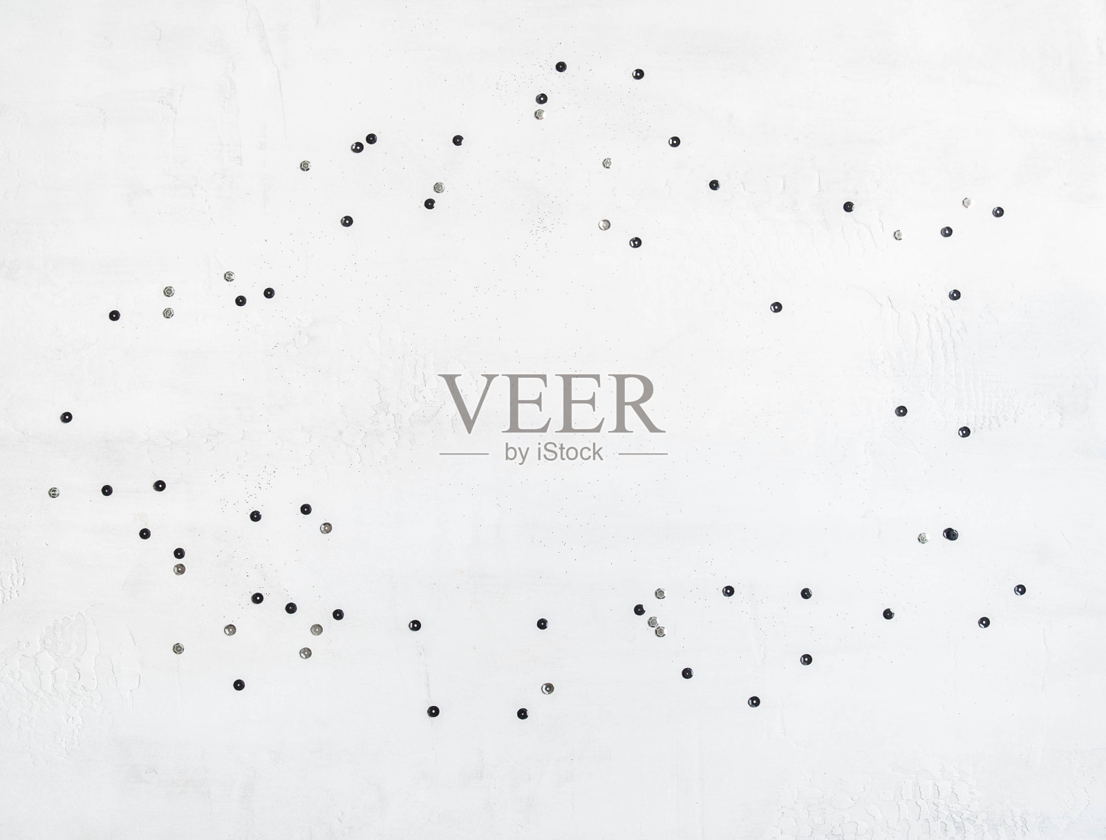 圣诞黑色和银色的五彩纸盒照片摄影图片