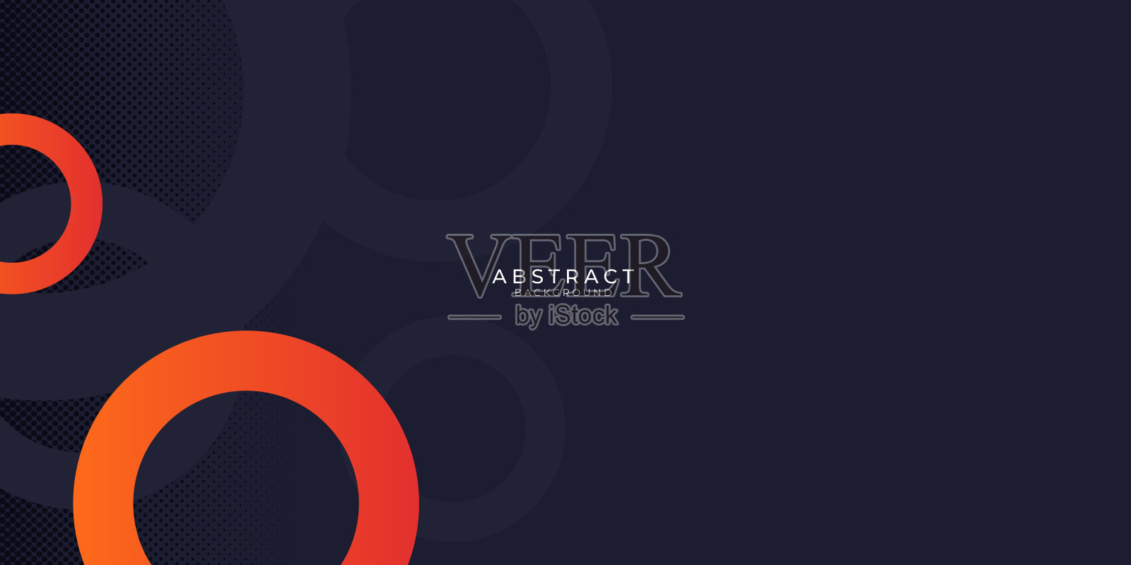 摘要介绍背景。动态的深蓝色和橙色的圆圈组成。矢量抽象背景纹理设计,明亮的海报,横幅。未来科技圈背景插画图片素材