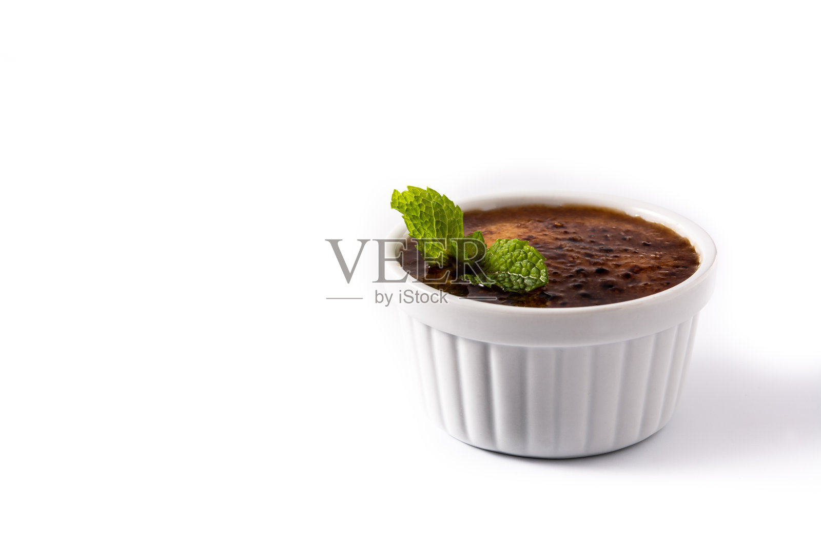 自制的焦糖布丁照片摄影图片