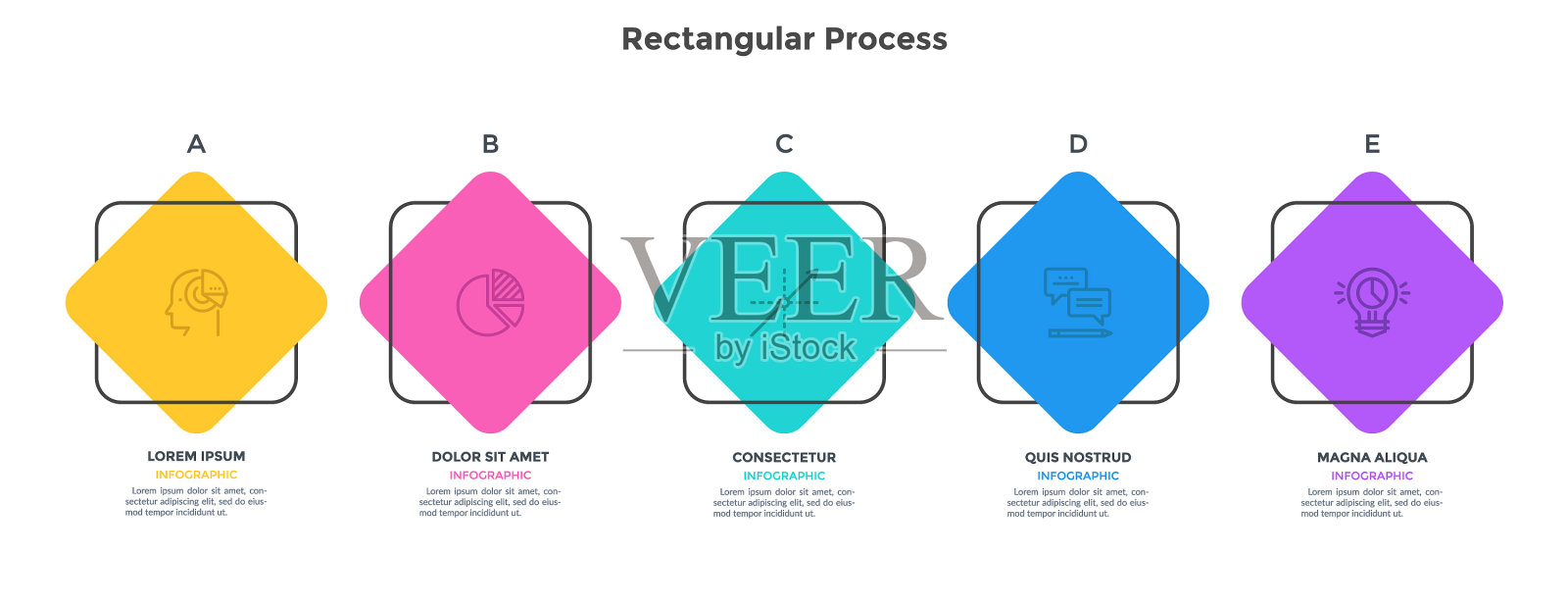 现代信息图表选项横幅插画图片素材