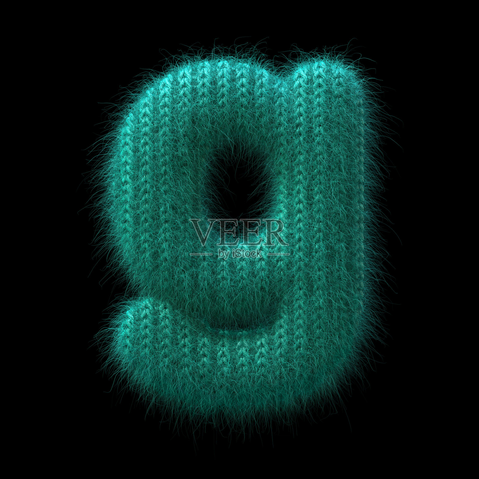 羊毛字母G -小型3d针织字体-适合冬季,针织或羊毛相关科目照片摄影图片