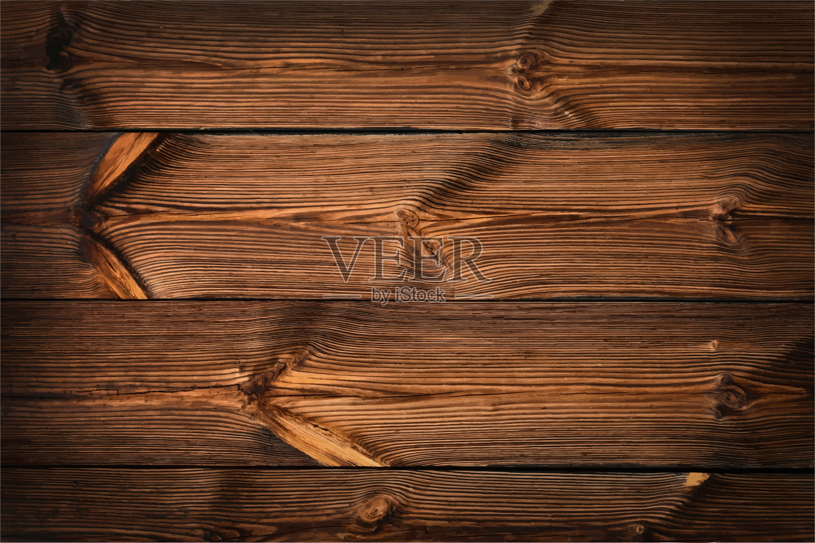 深棕色的复古木板背景插画图片素材