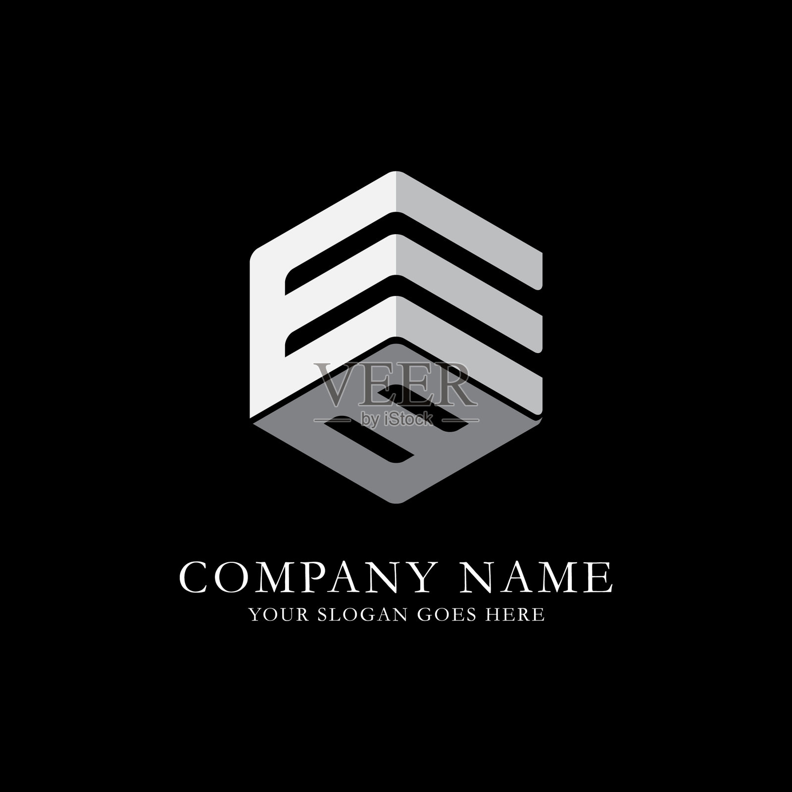 logo灵感e和b首字母Eb插画图片素材