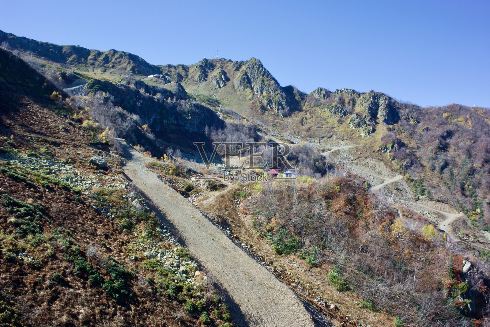高加索山脉的美丽风景照片摄影图片
