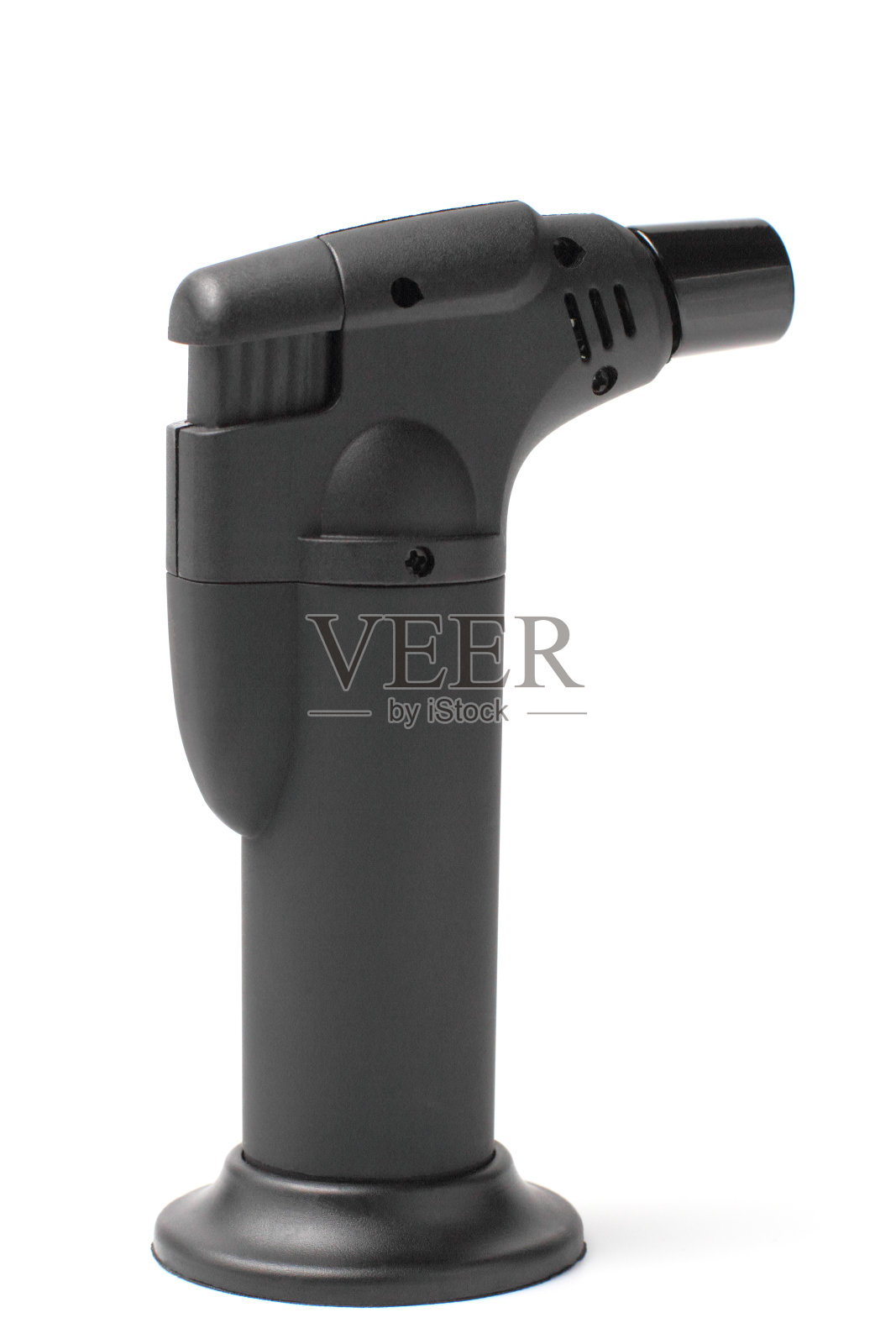 燃气灶酒吧和厨房在一个白色背景特写,复制空间,孤立。照片摄影图片