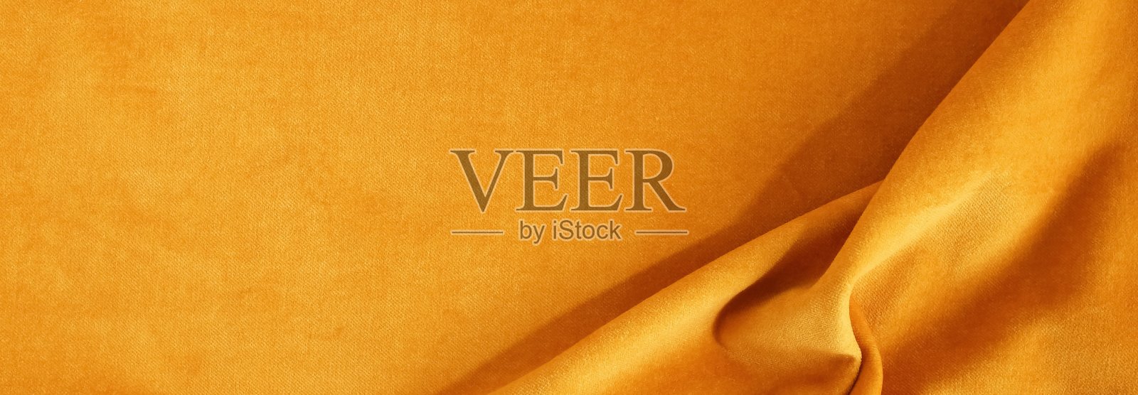 天鹅绒纹理橙色背景横幅,昂贵的豪华面料,材料,壁纸。本空间照片摄影图片