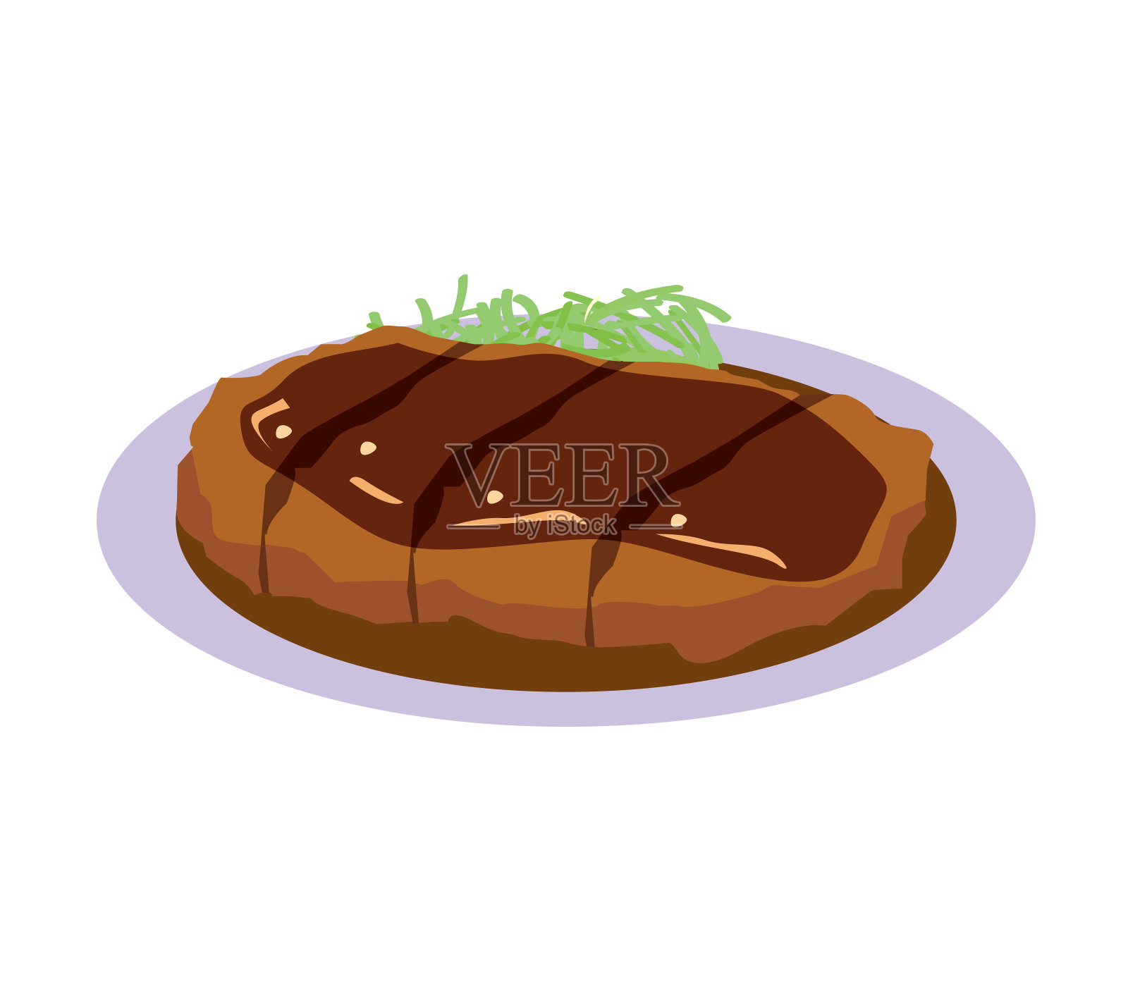 名古屋特色味噌猪排设计元素图片