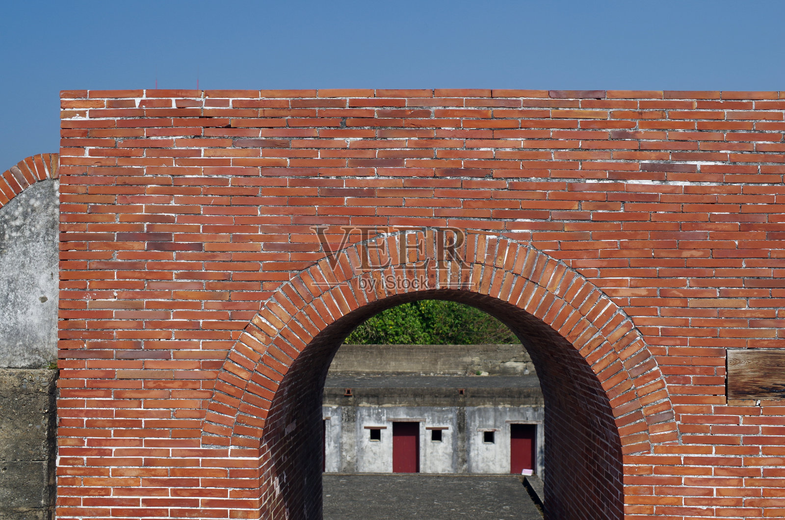 砖石建筑(磁侯堡)照片摄影图片