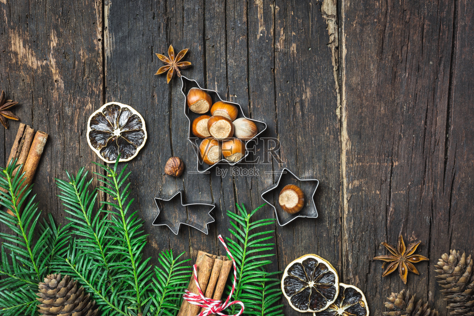 圣诞节烘焙背景照片摄影图片