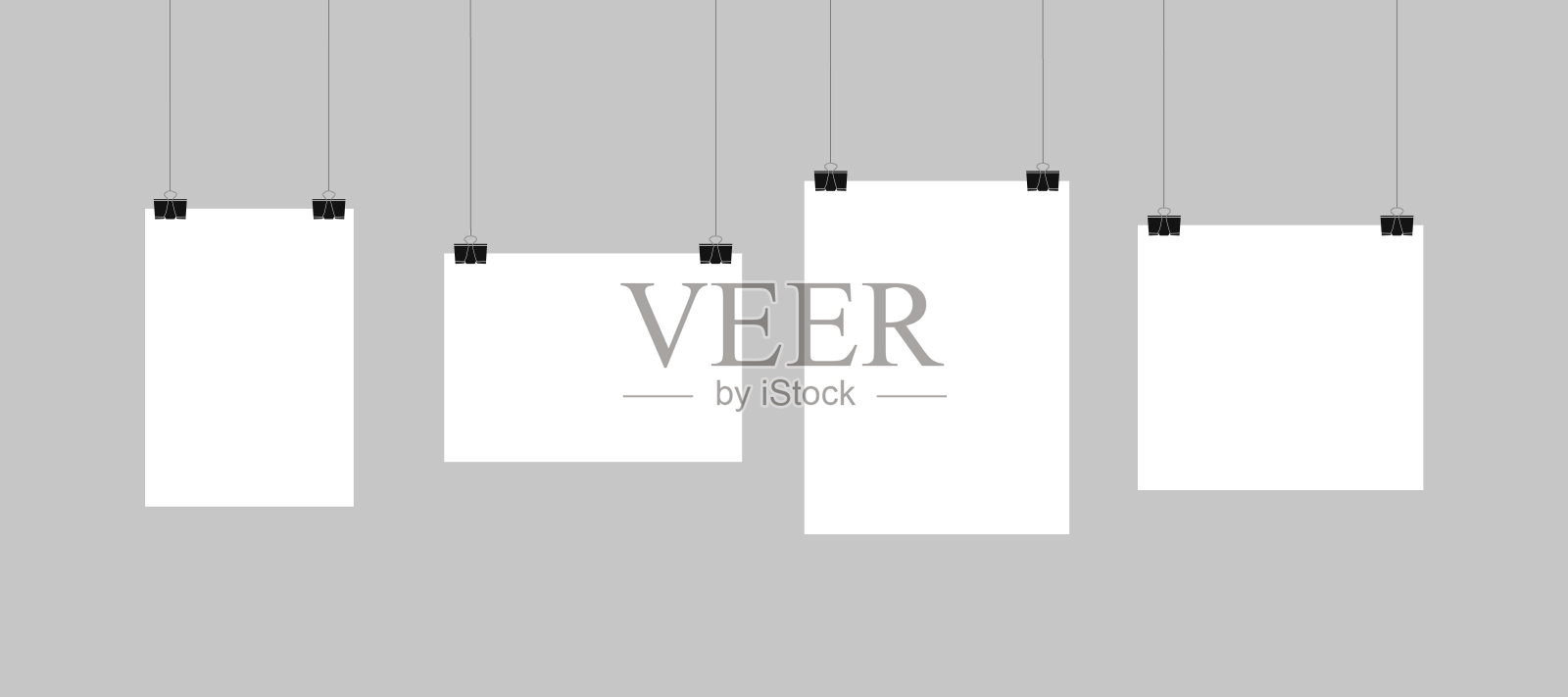 空白纸形式挂。向量。插图插画图片素材