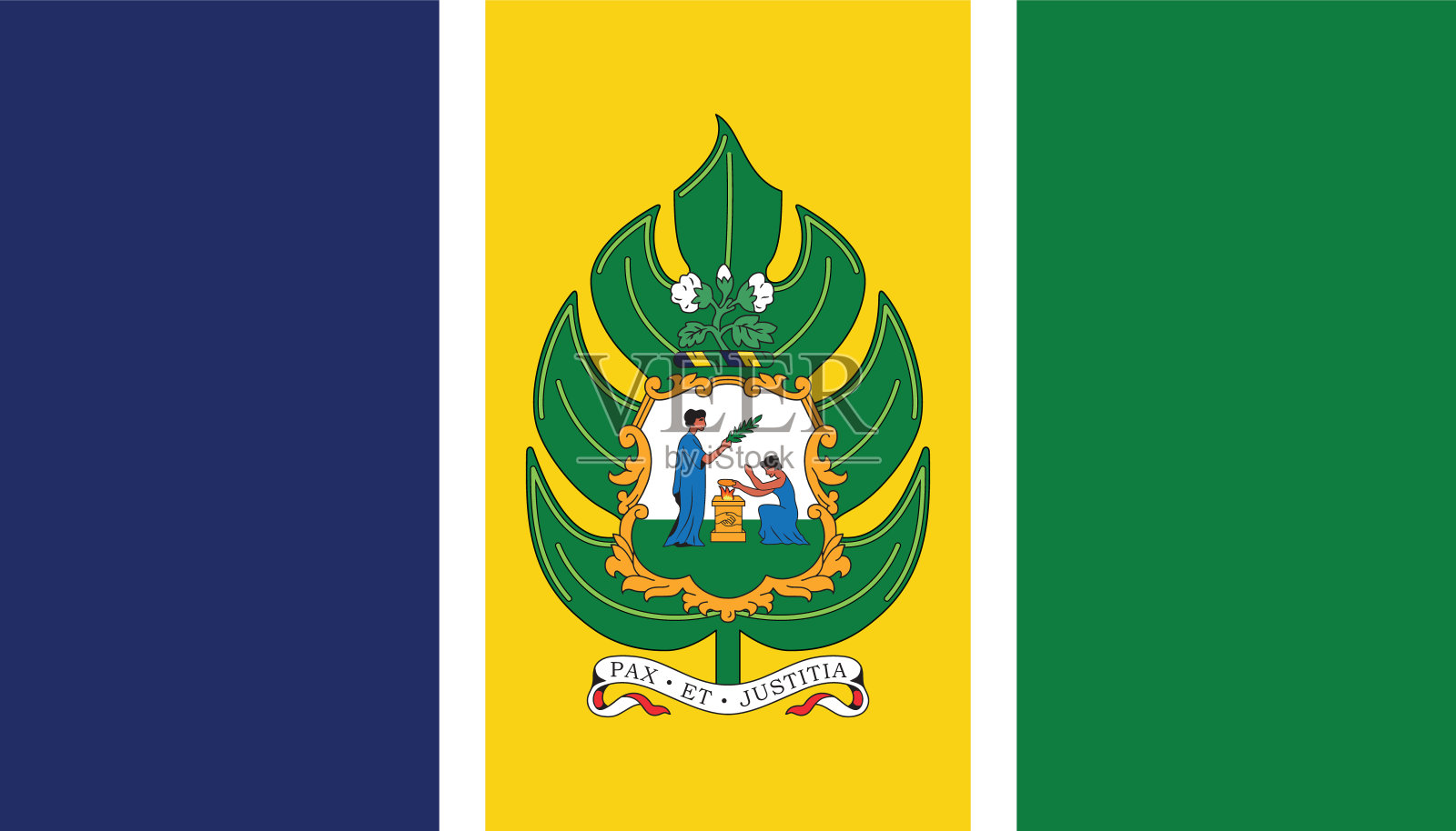 1979年到1985年间的圣文森特和格林纳丁斯旗插画图片素材