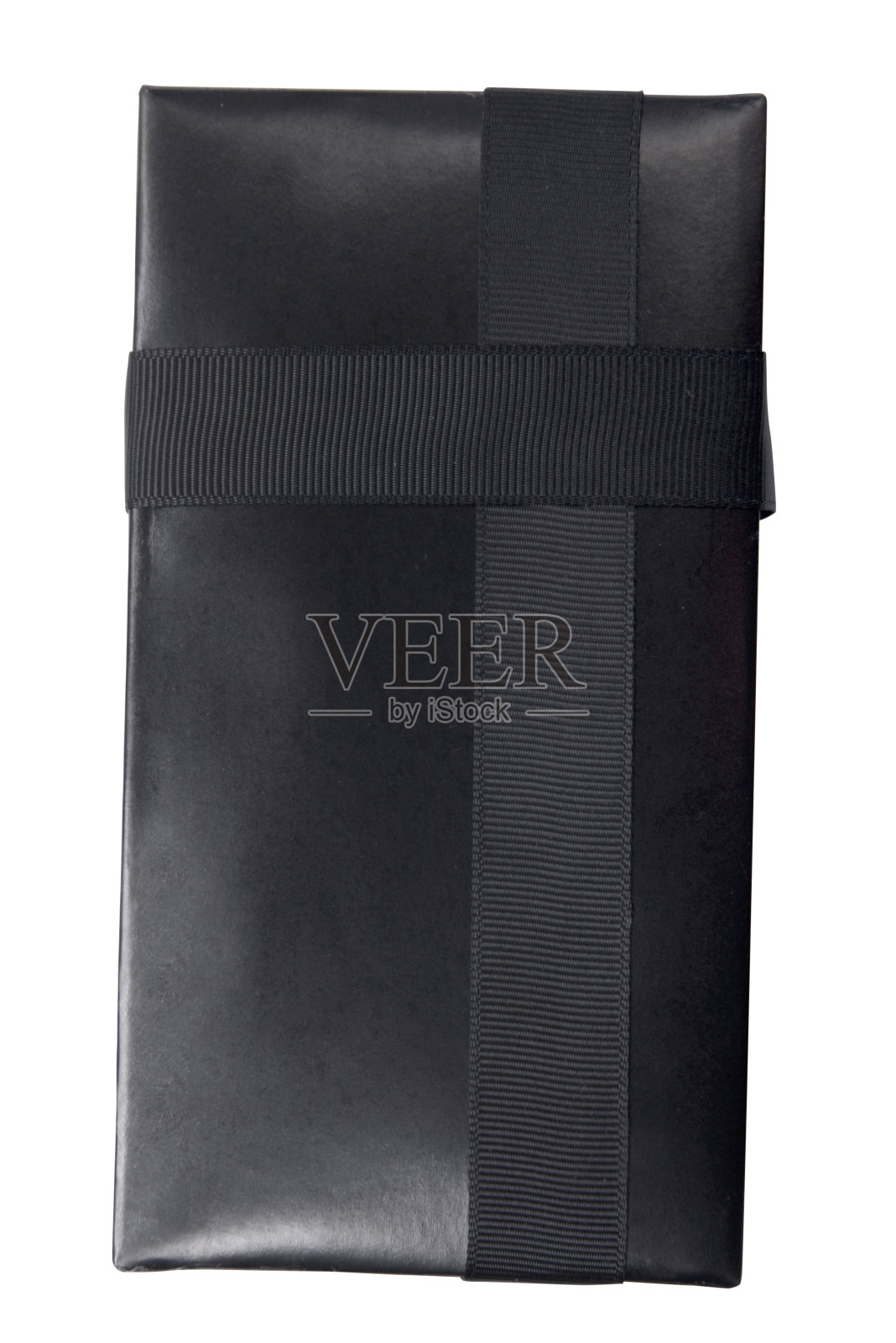 黑色礼品盒与黑色丝带照片摄影图片