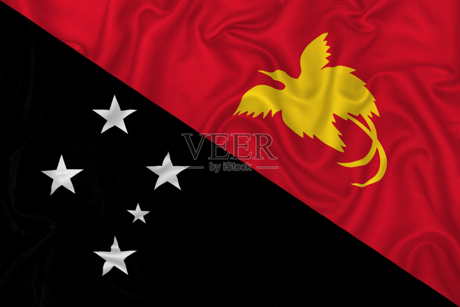 巴布亚新几内亚旗照片摄影图片