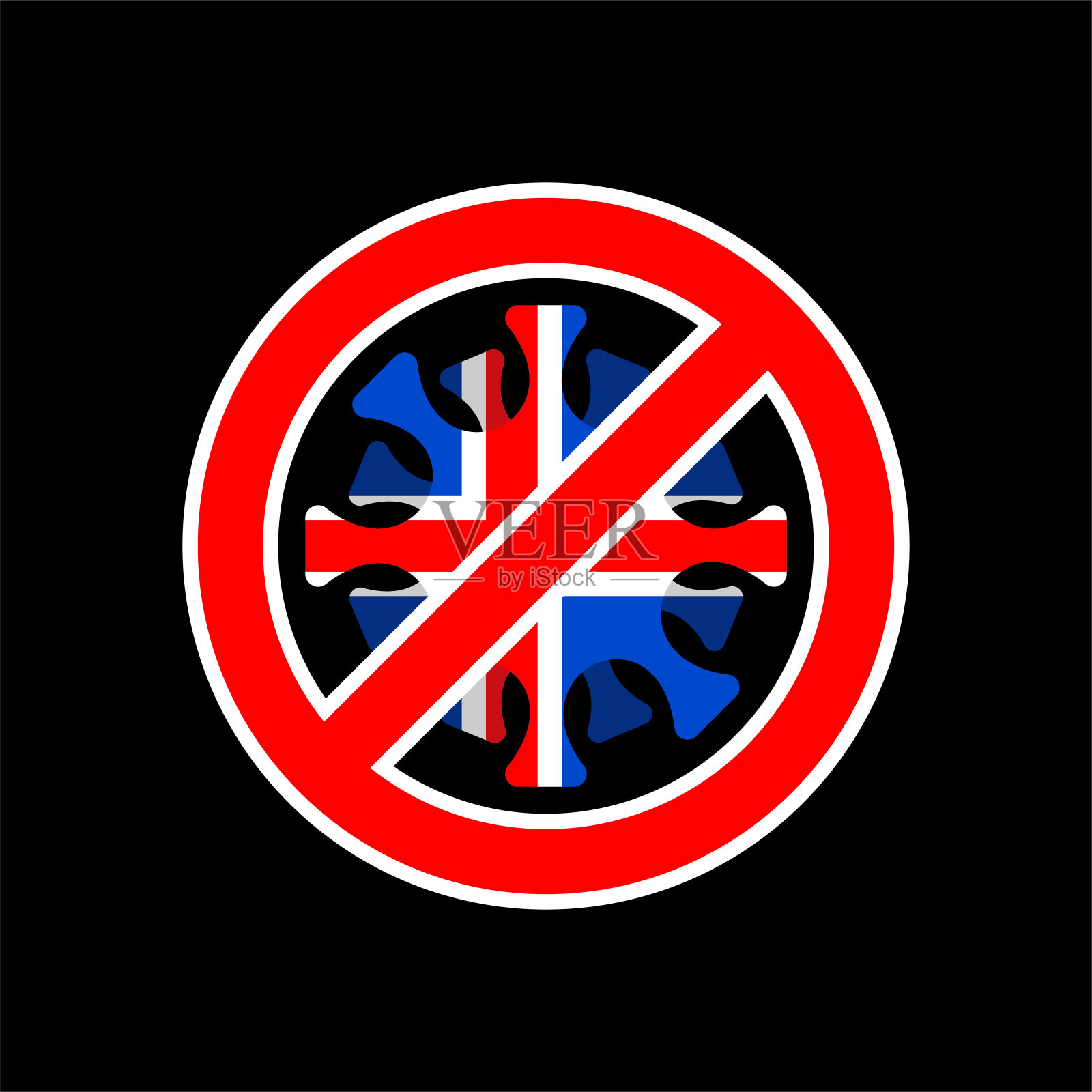 在冰岛阻止冠状病毒。在冰岛抗击冠状病毒。冰岛国旗和2019冠状病毒病。世界流行。大流行。国家处于隔离封锁状态插画图片素材