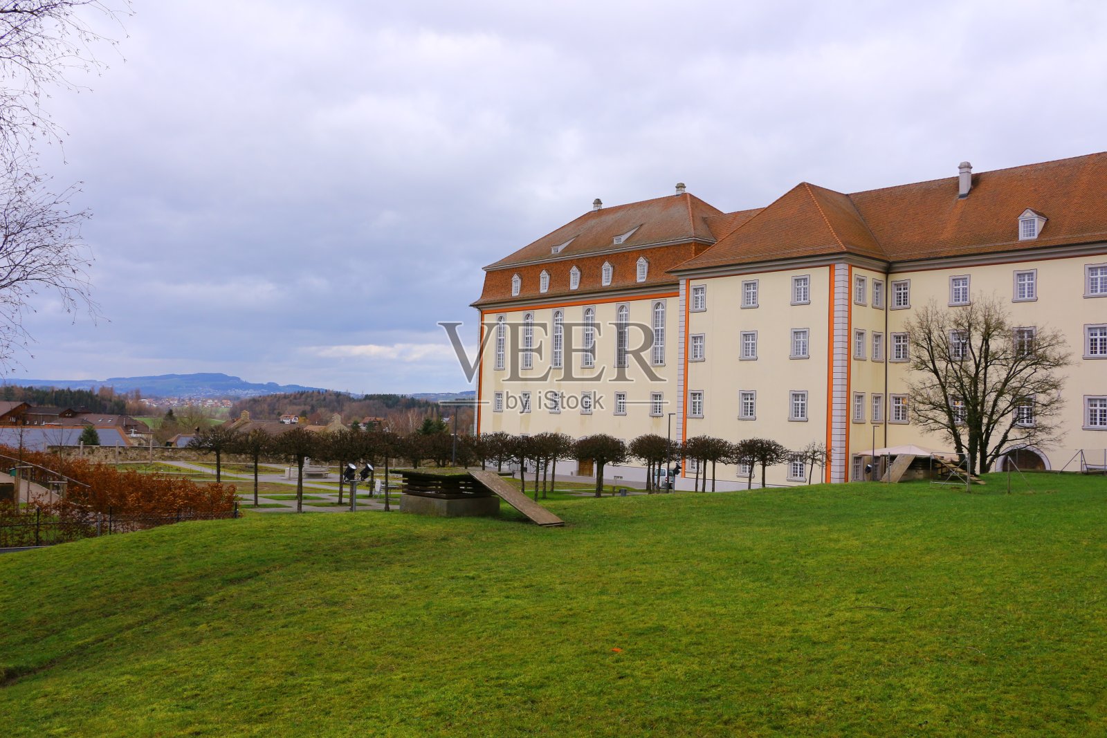 瑞士穆里修道院照片摄影图片