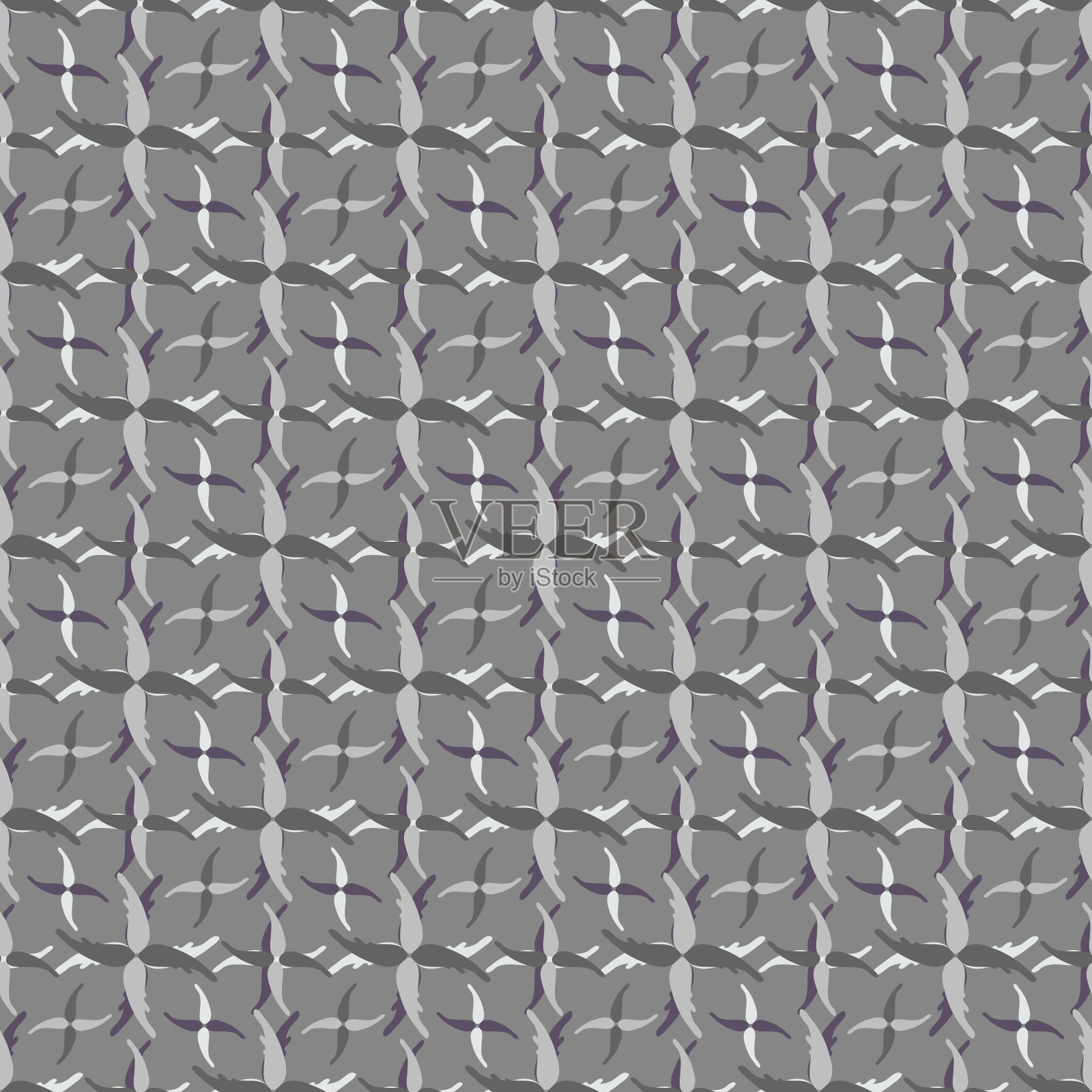 色彩抽象的民族无缝图案涂鸦风格与城市现代风格的元素,明亮的质量插图为您的设计插画图片素材