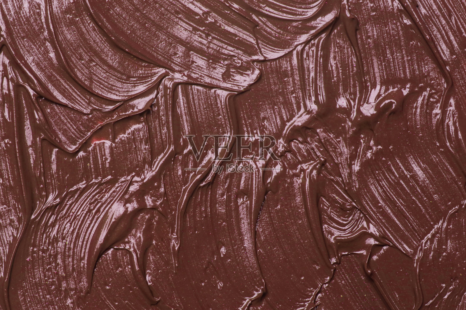 棕色天然化妆脸泥,纹理背景。红色粘土面膜,特写照片摄影图片