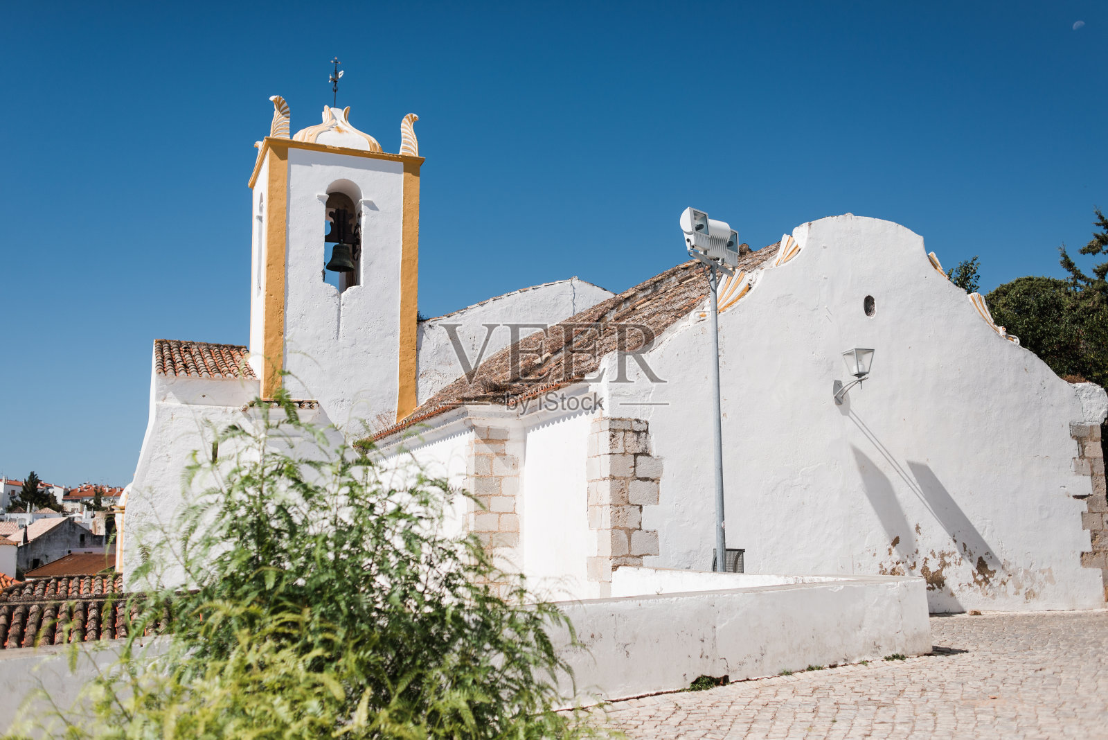 Santa Maria do Castelo Church,塔维拉照片摄影图片