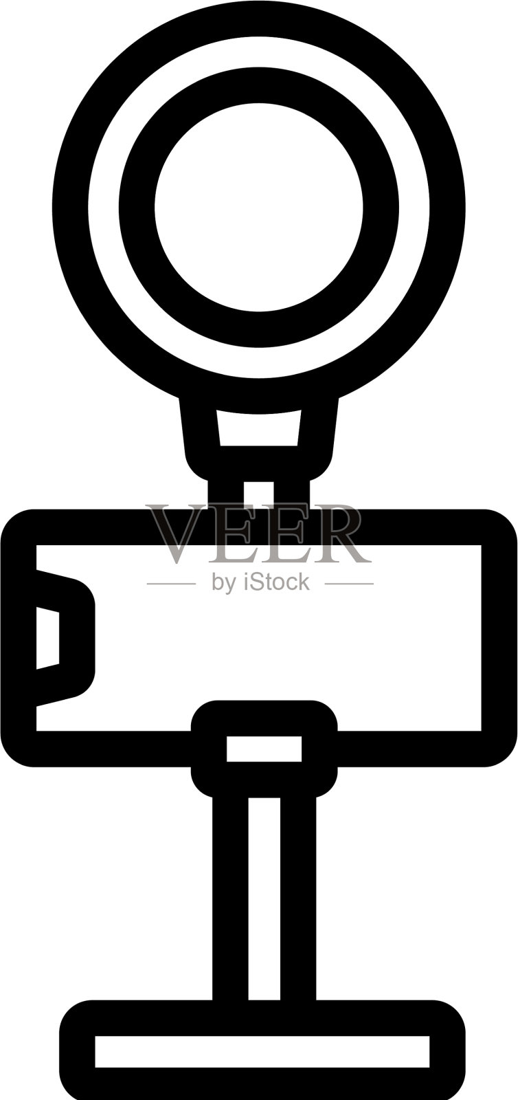 照明设备的自拍图标轮廓图标素材