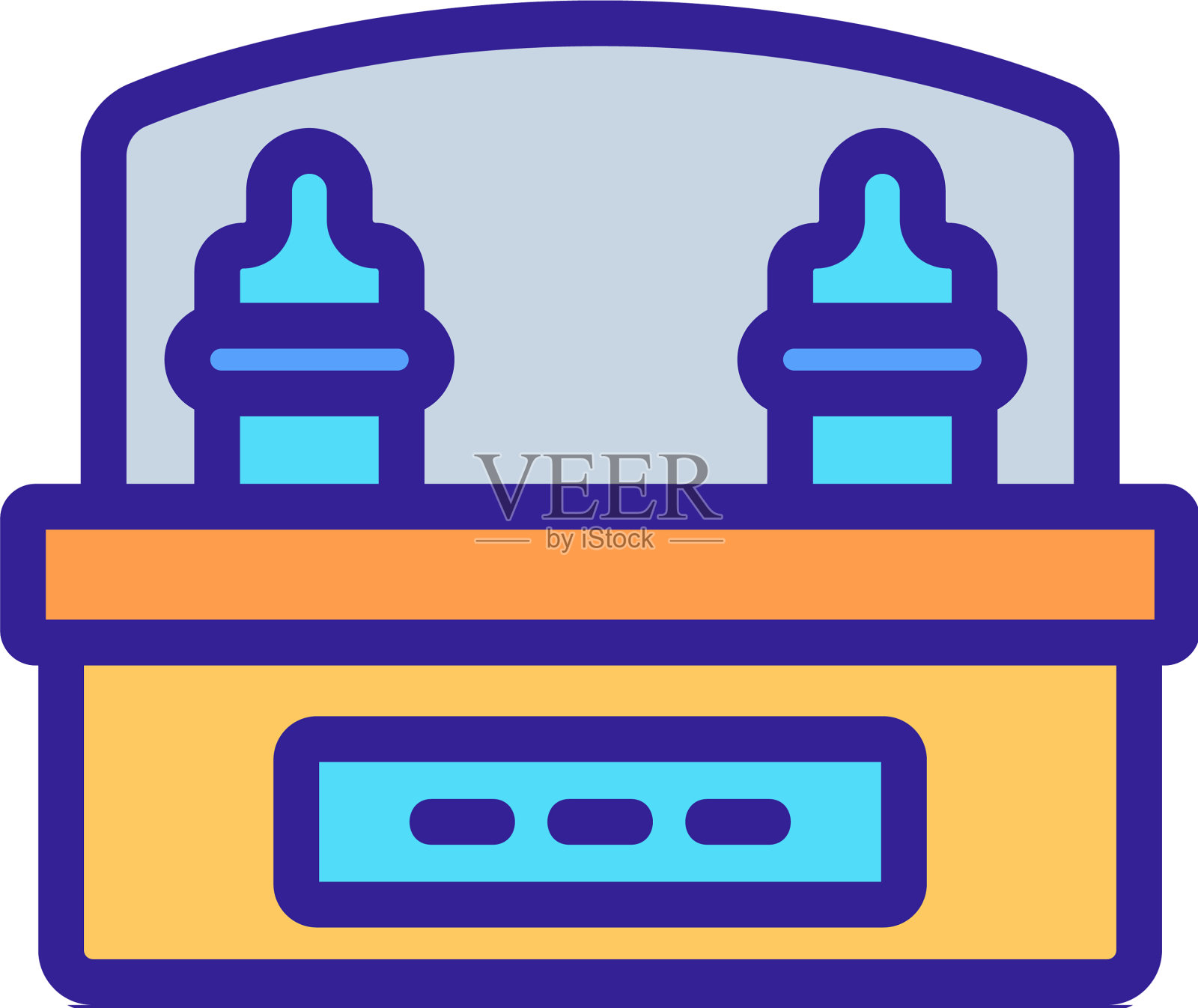 消毒瓶清洗图标轮廓图标素材