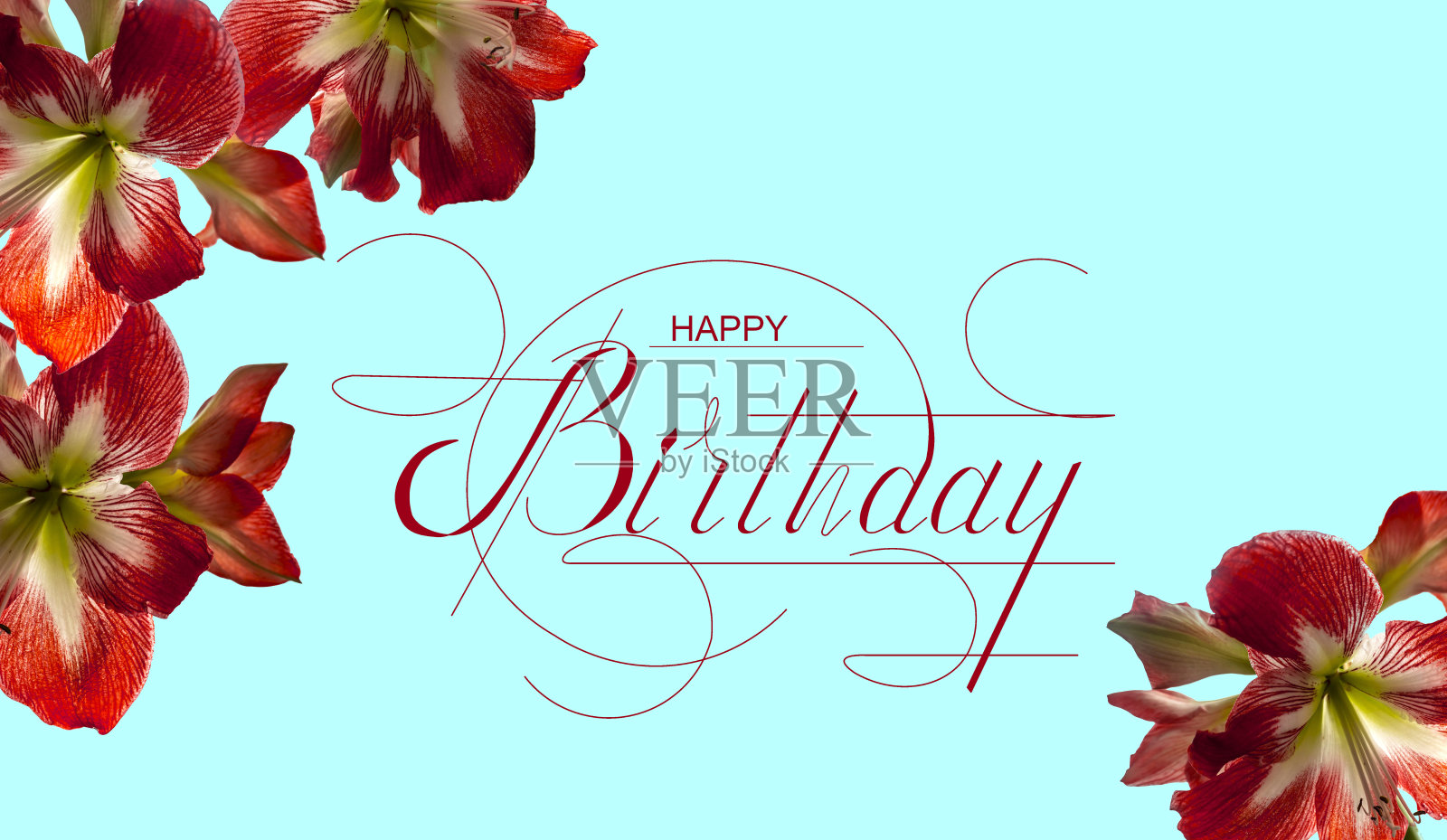 明信片,互联网横幅,平躺着一个生日问候,与题词-生日快乐照片摄影图片