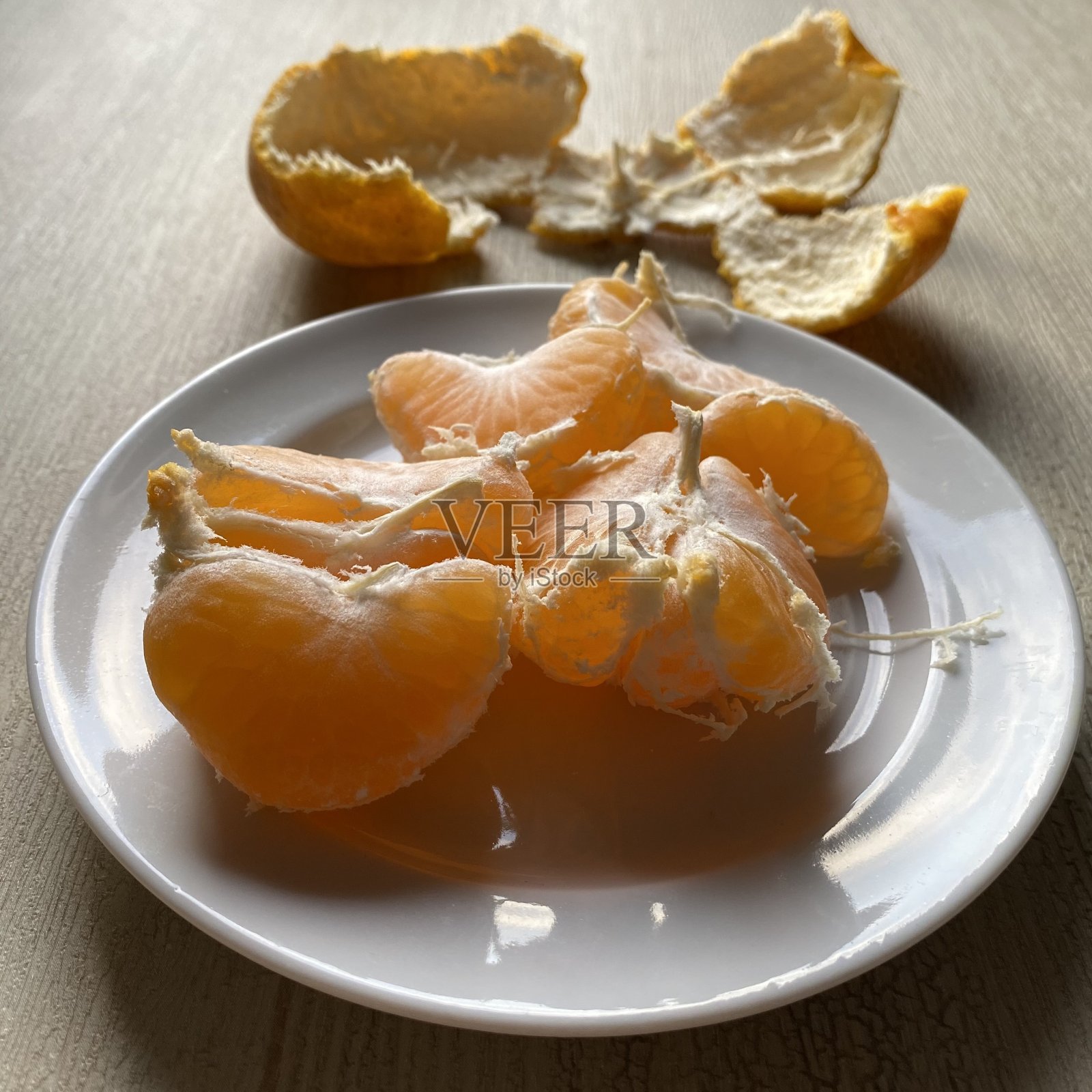 特写图像的橘子在各种组成照片摄影图片