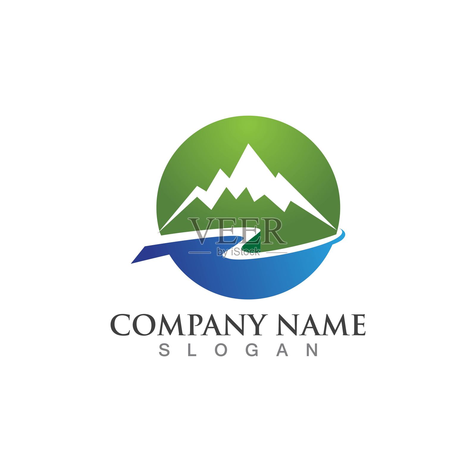 山图标标志模板矢量插图设计插画图片素材