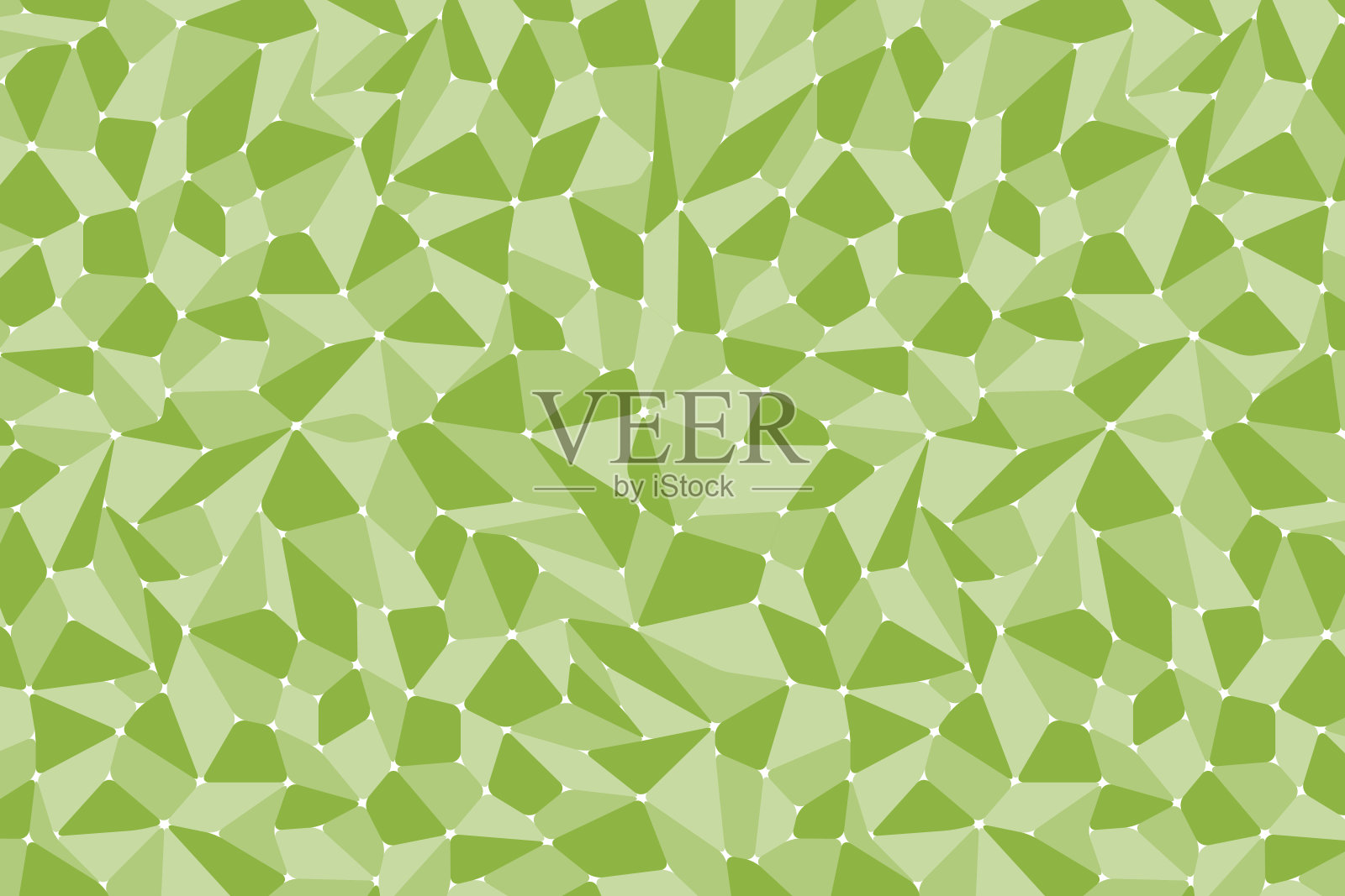 矢量插图的马赛克背景。(绿色)# 02插画图片素材