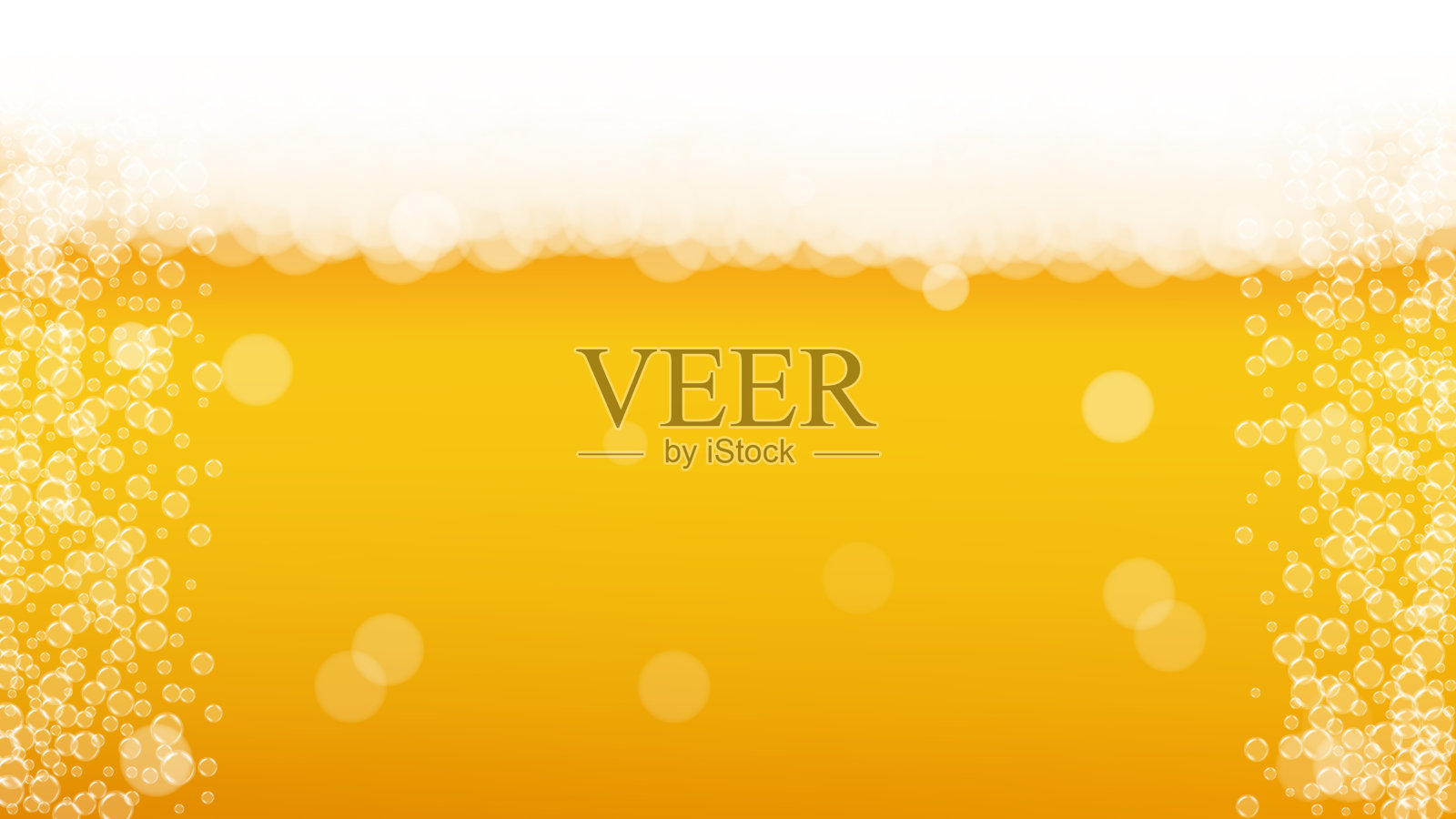 啤酒节的背景。啤酒泡沫。工艺啤酒飞溅。插画图片素材