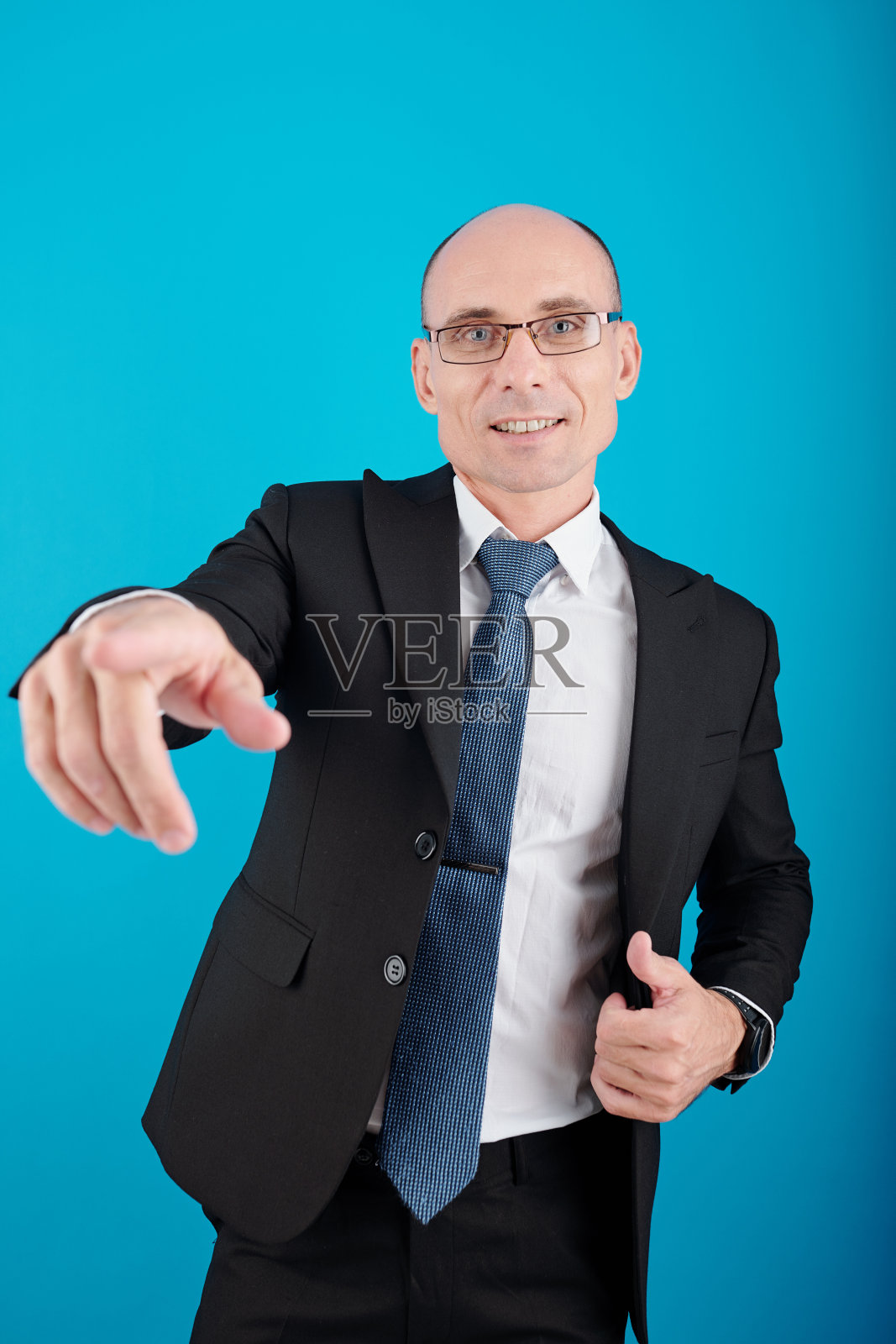 友好的中年企业家照片摄影图片