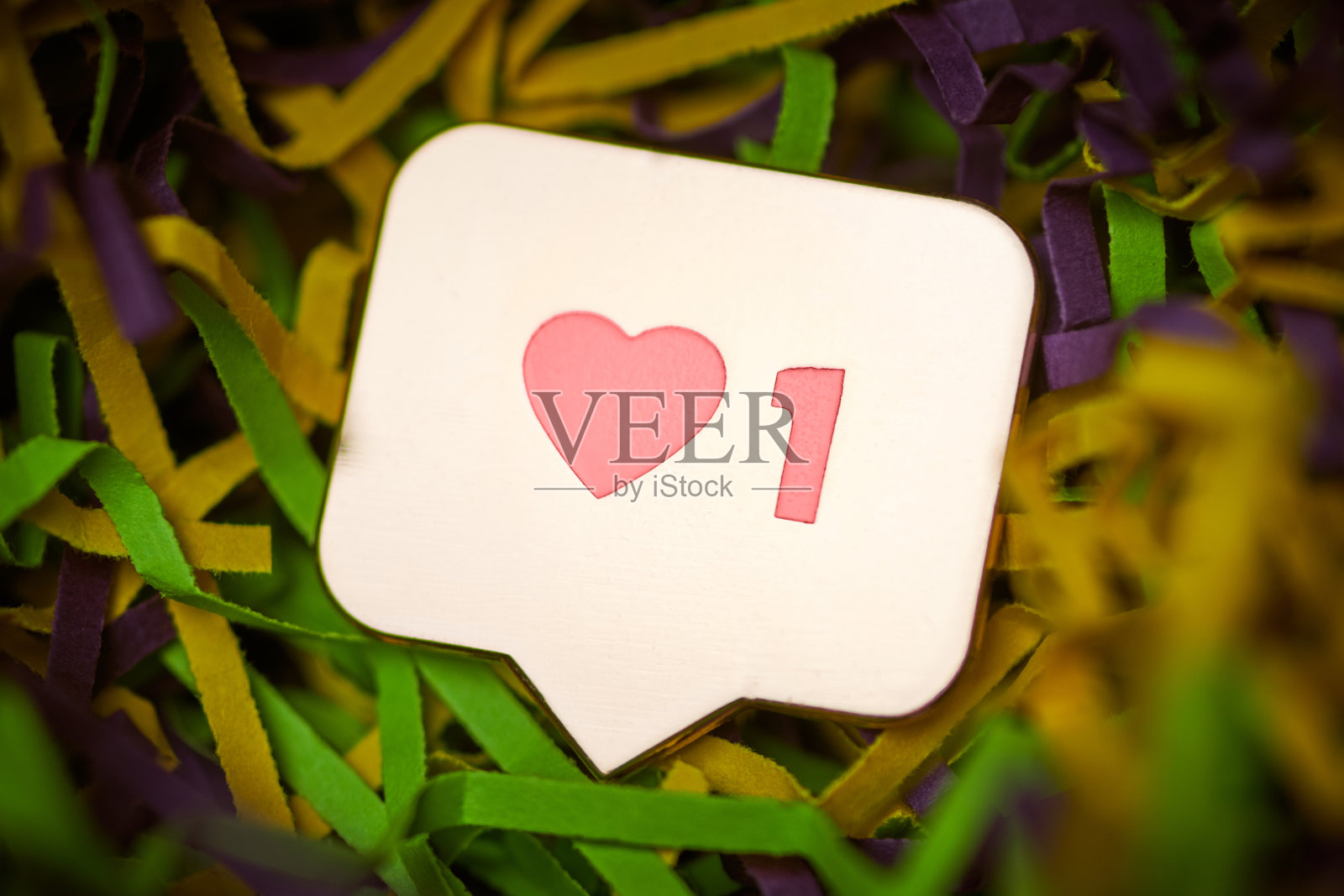 像符号按钮,心形和一个数字的符号照片摄影图片