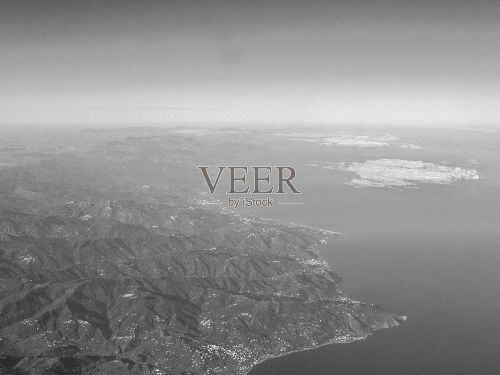 意大利海岸鸟瞰图照片摄影图片