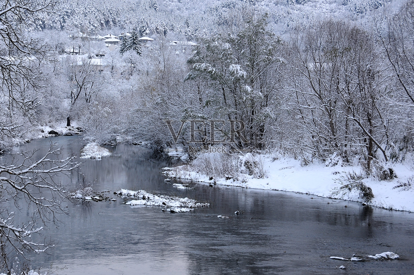扬特拉河水平景观照片摄影图片