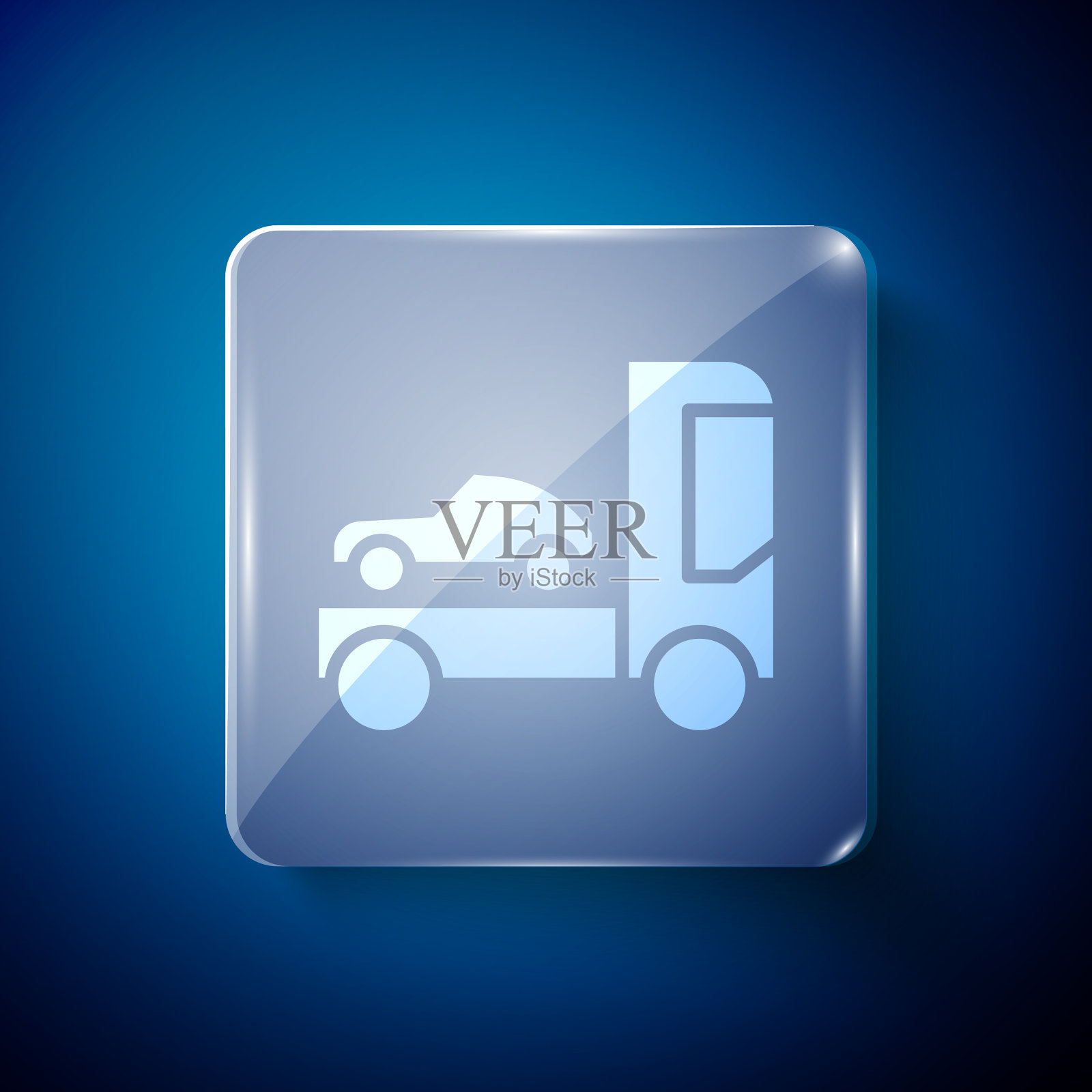 白色汽车运输车用于运输插画图片素材