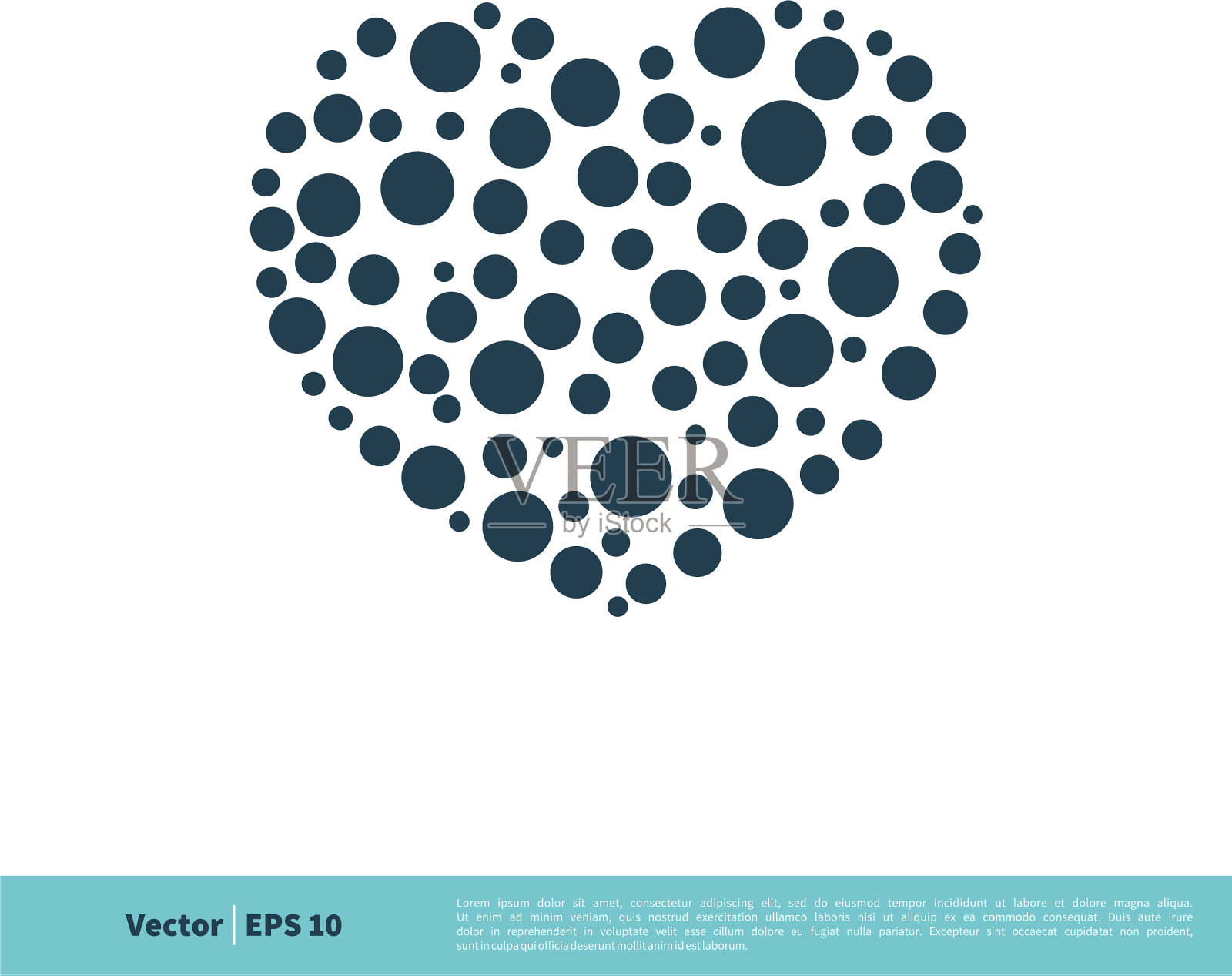 摘要离子分子爱心图标标志插画图片素材