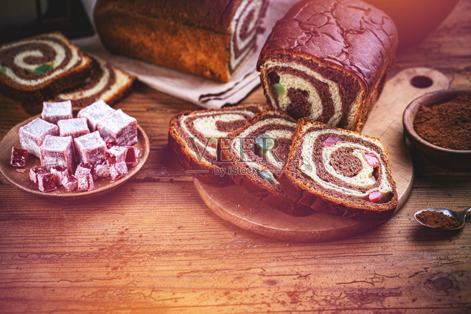 甜面包片照片摄影图片