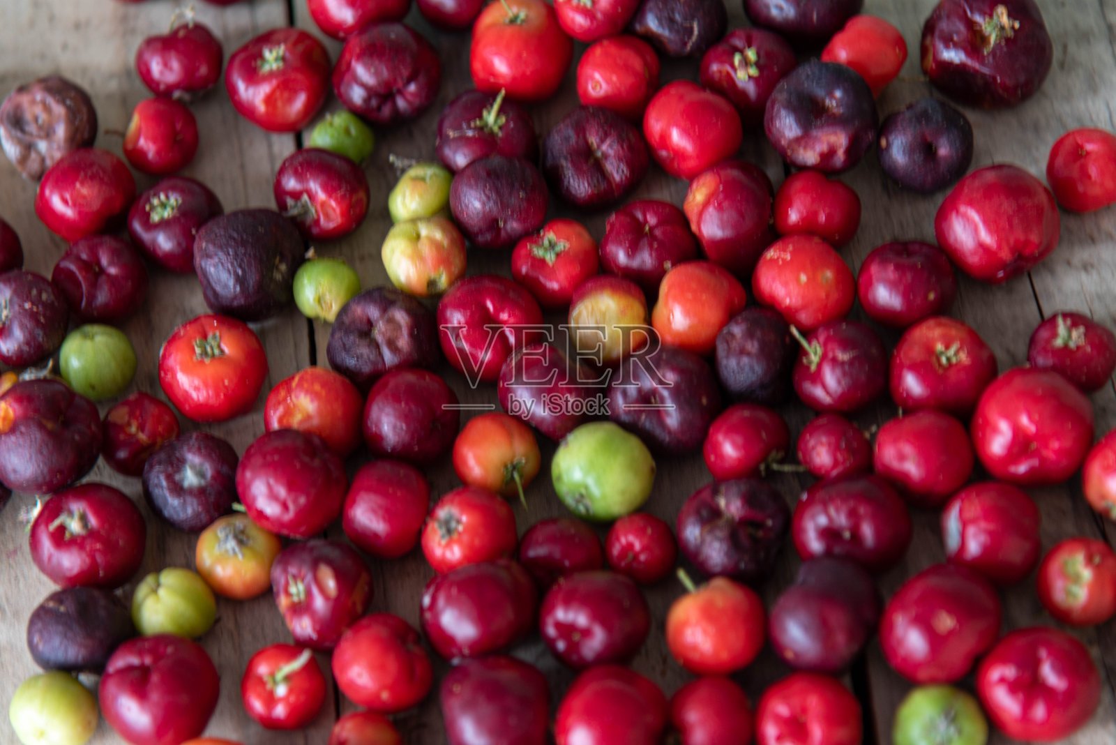 阿塞罗拉水果(马尔皮吉亚·埃马吉纳塔)照片摄影图片