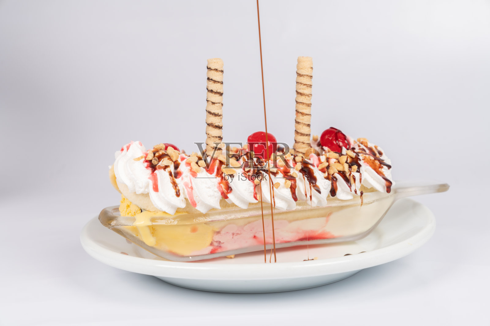 冰淇淋,摄影棚拍摄,孤立的白色照片摄影图片