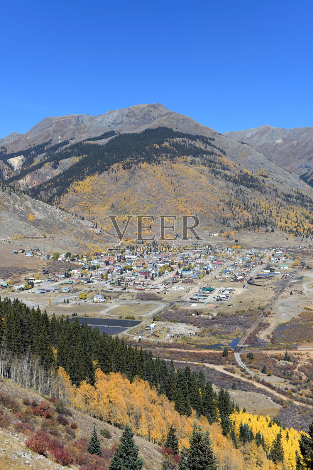 美国科罗拉多州迷人的西弗顿镇照片摄影图片