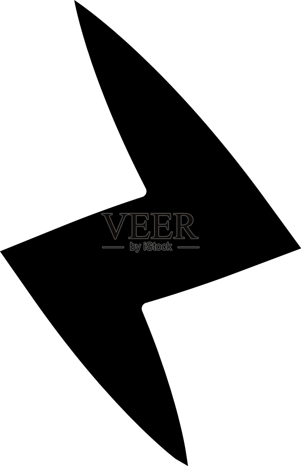 网络电流符号雷电图标设计元素图片