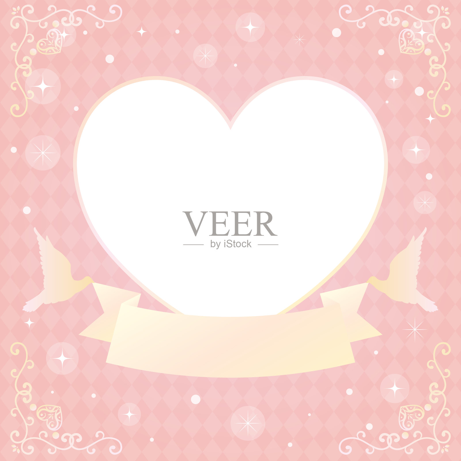 心意卡插画图片素材